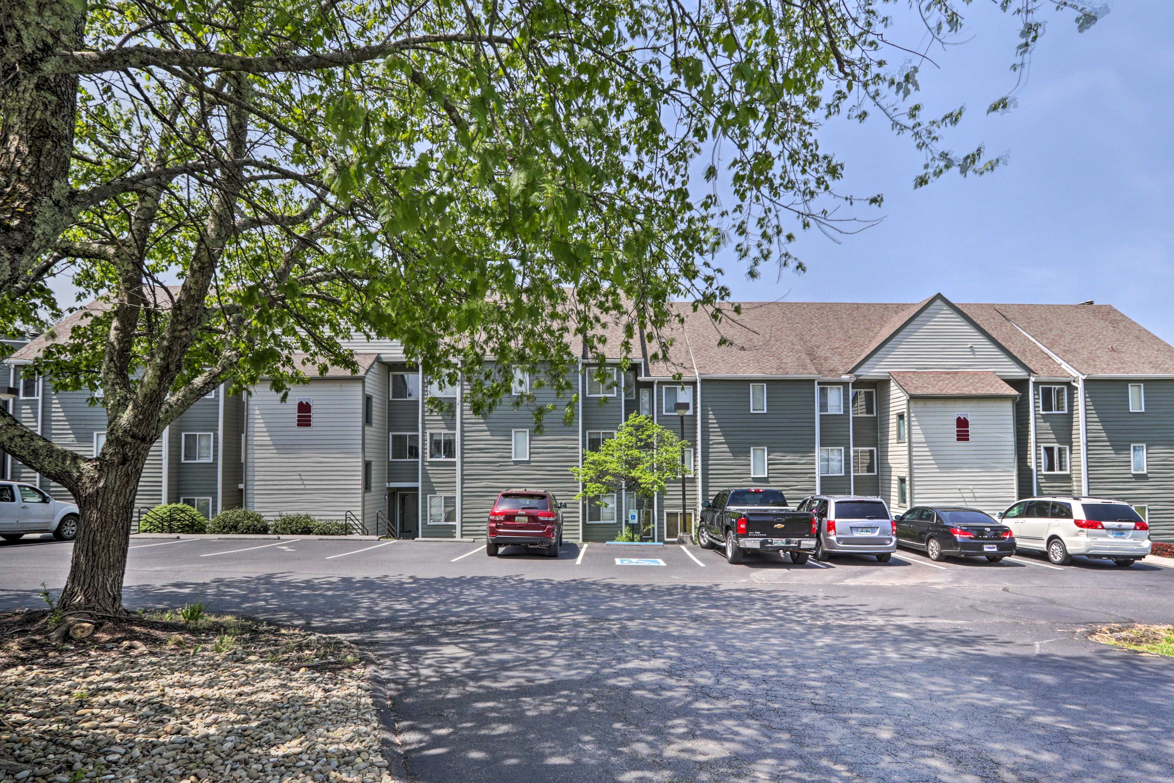 Property Exterior | Community Lot Parking (2 Vehicles)