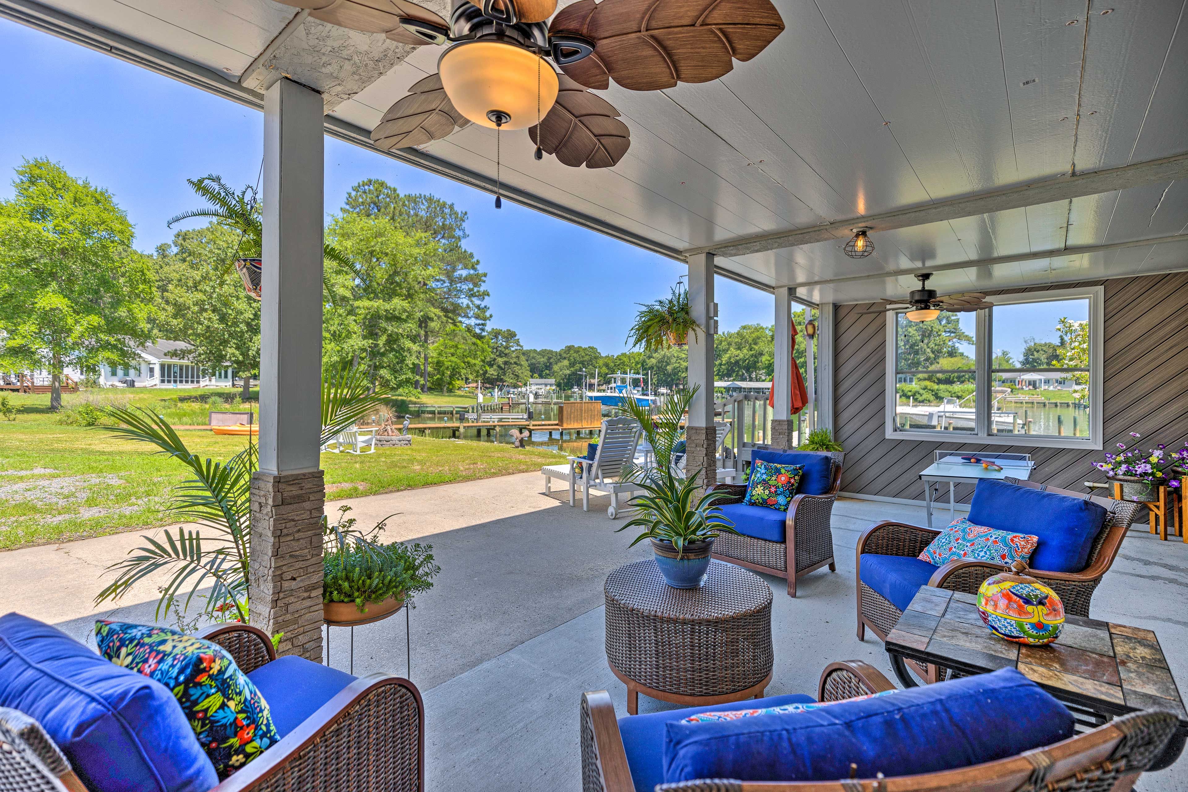 Patio | Gas Grill | Ping Pong Table | 2-Story Home