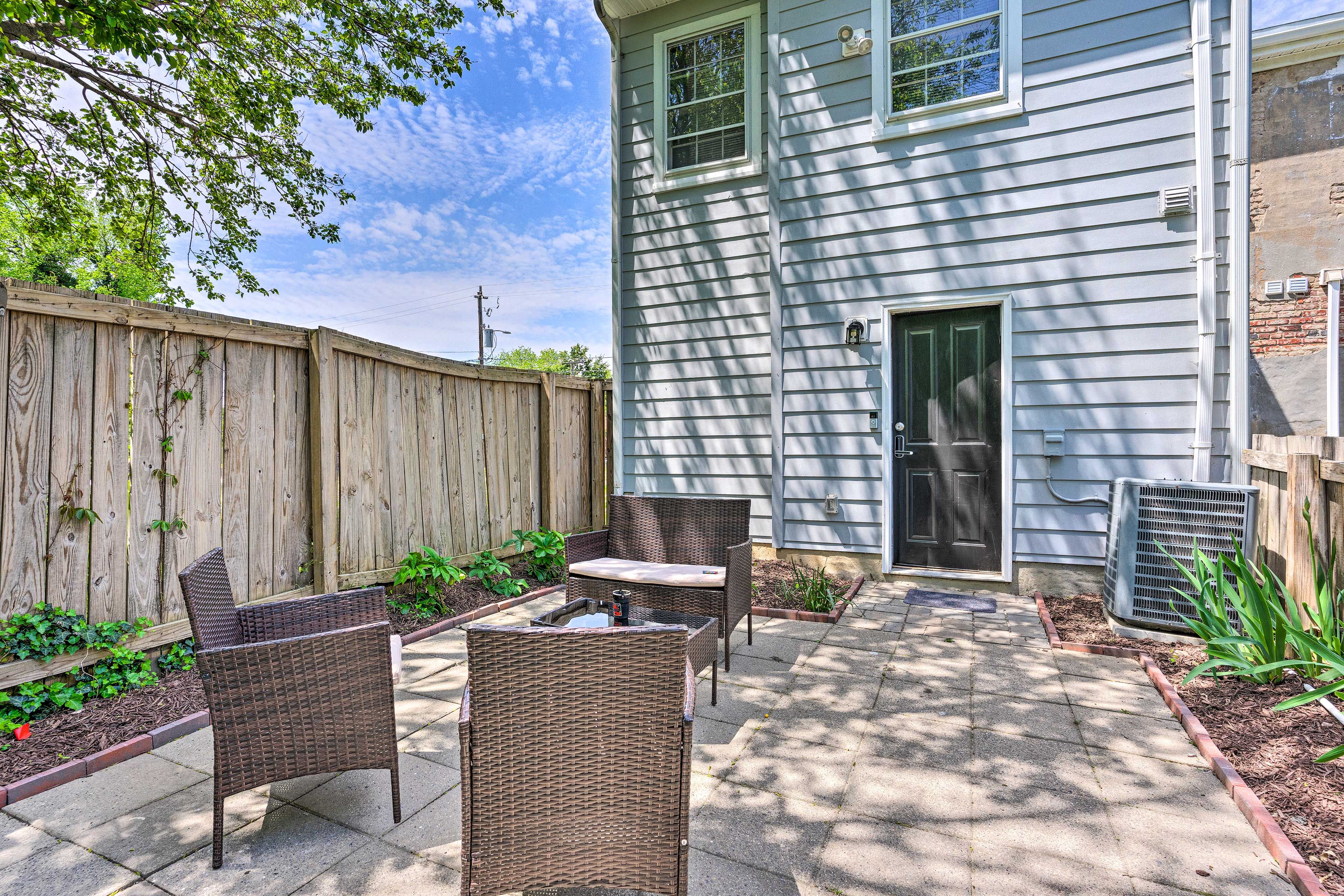 Private Backyard Patio | Back Driveway (2 Vehicles) | Free Street Parking