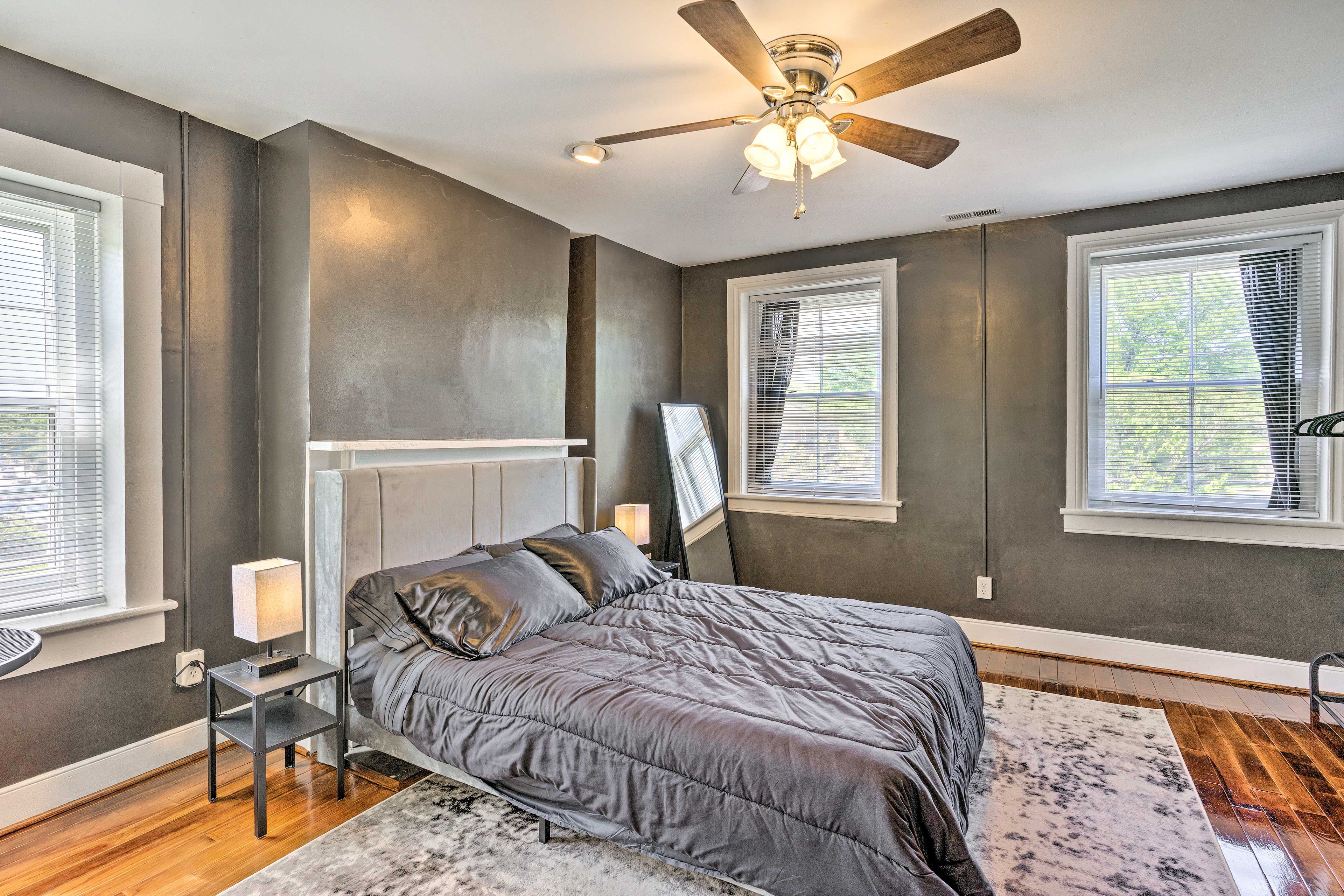 Bedroom 1 | King Bed | 2nd Floor | Requires Stairs for Access