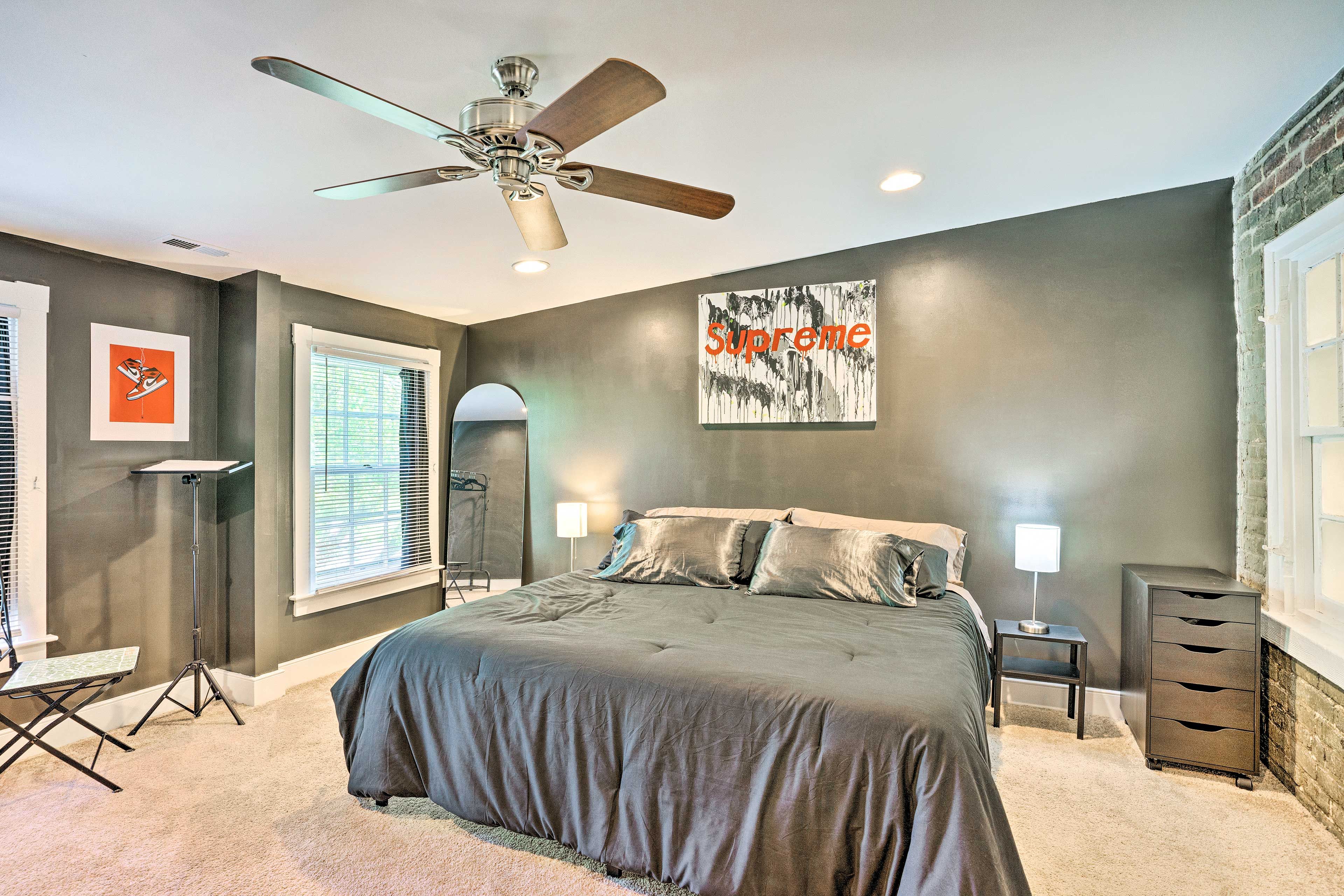 Bedroom 2 | Queen Bed | 2nd Floor | Requires Stairs for Access