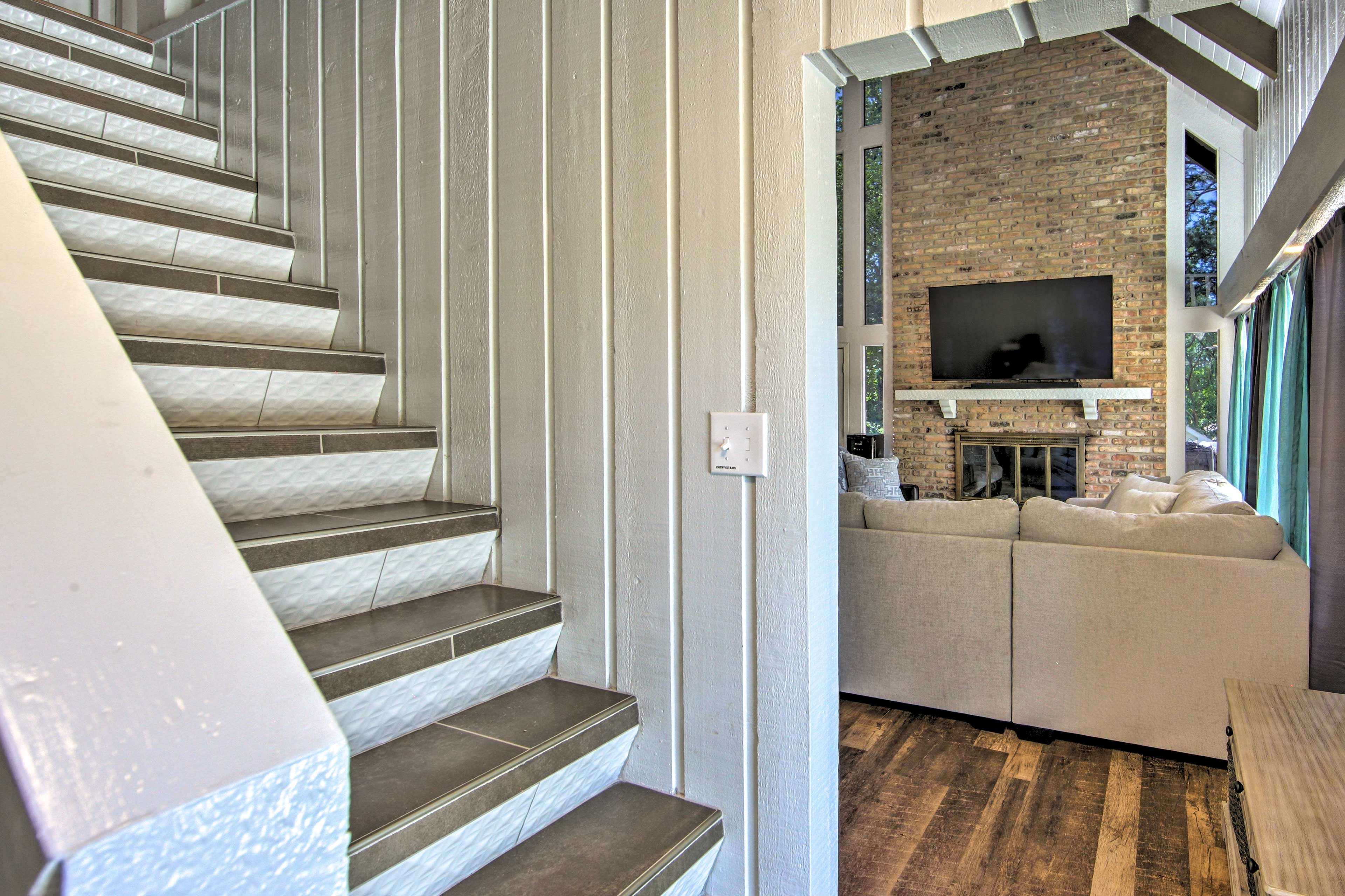Living Room Entrance & Loft Staircase