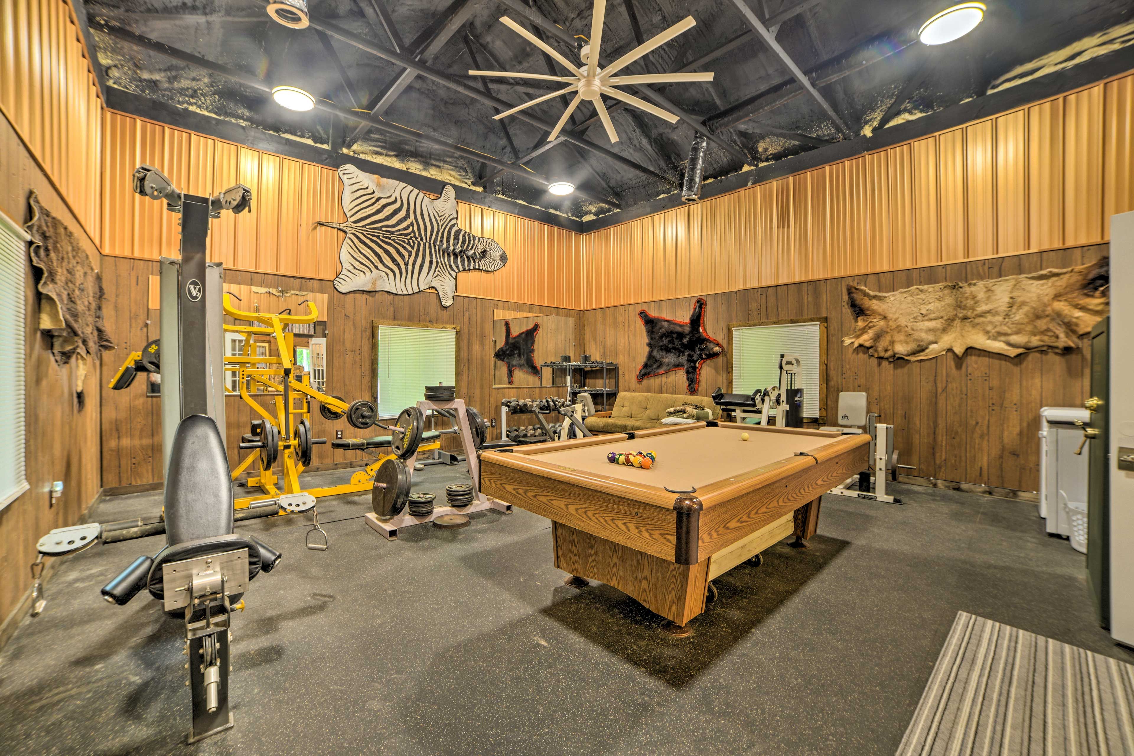Game Room | Exercise Equipment | Sleeper Sofa
