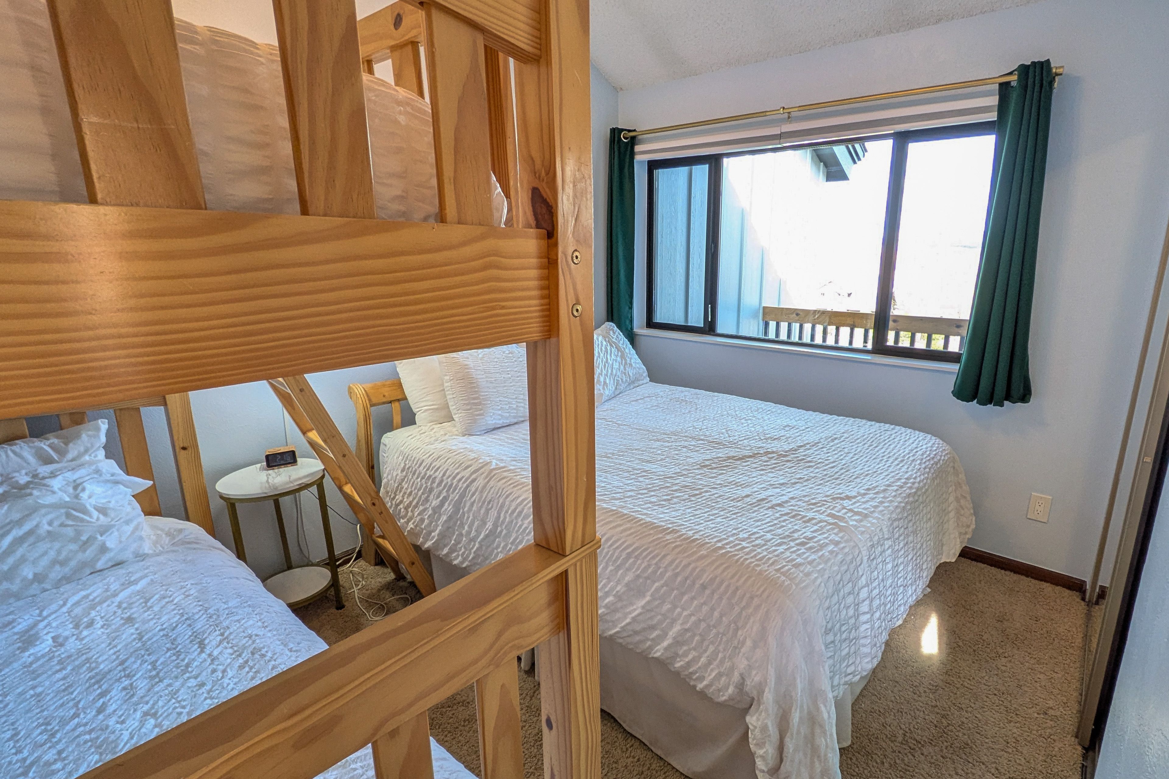 Bedroom 2 | Queen Bed | Twin Bunk Bed | Upper Level