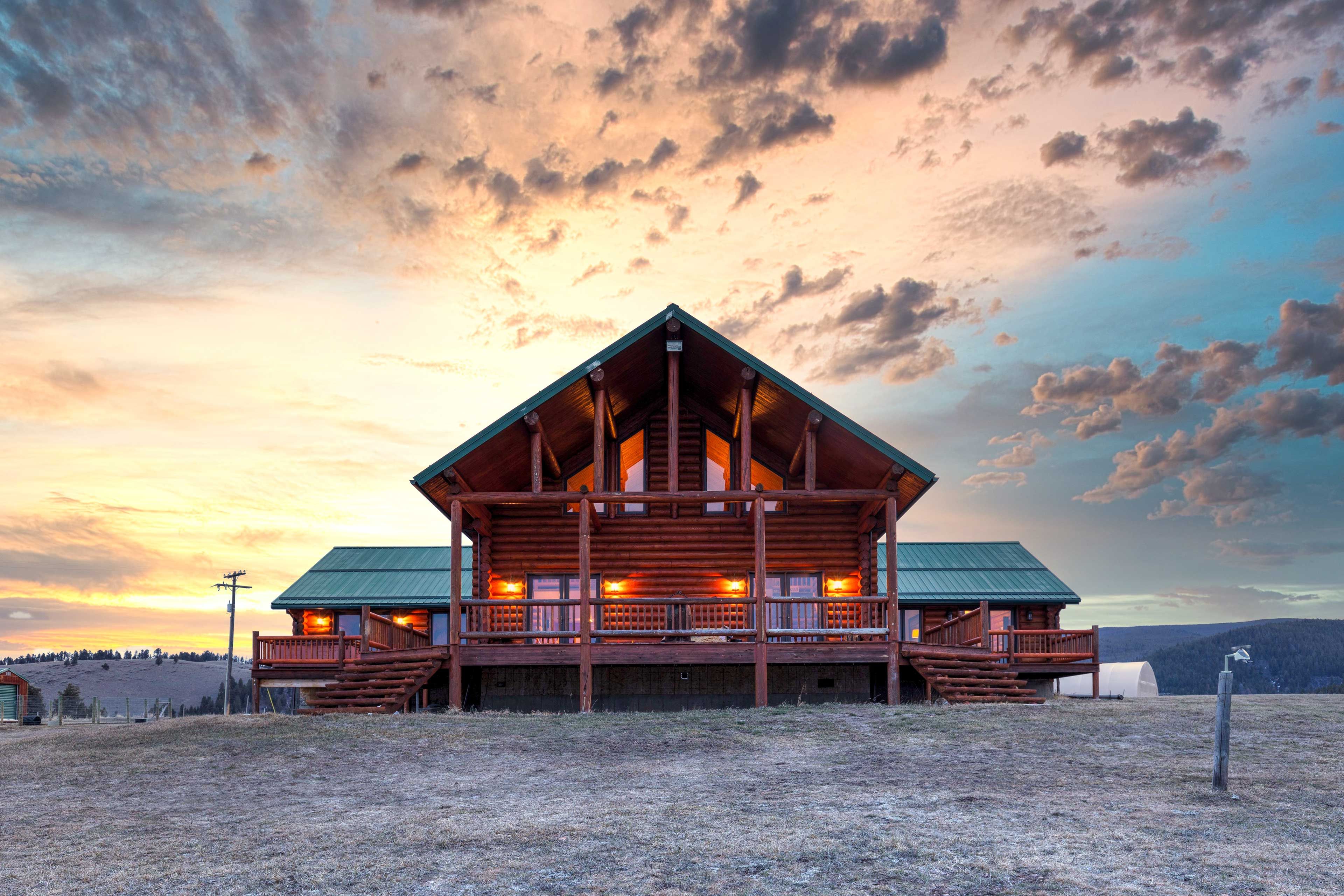 Cabin at Sunset