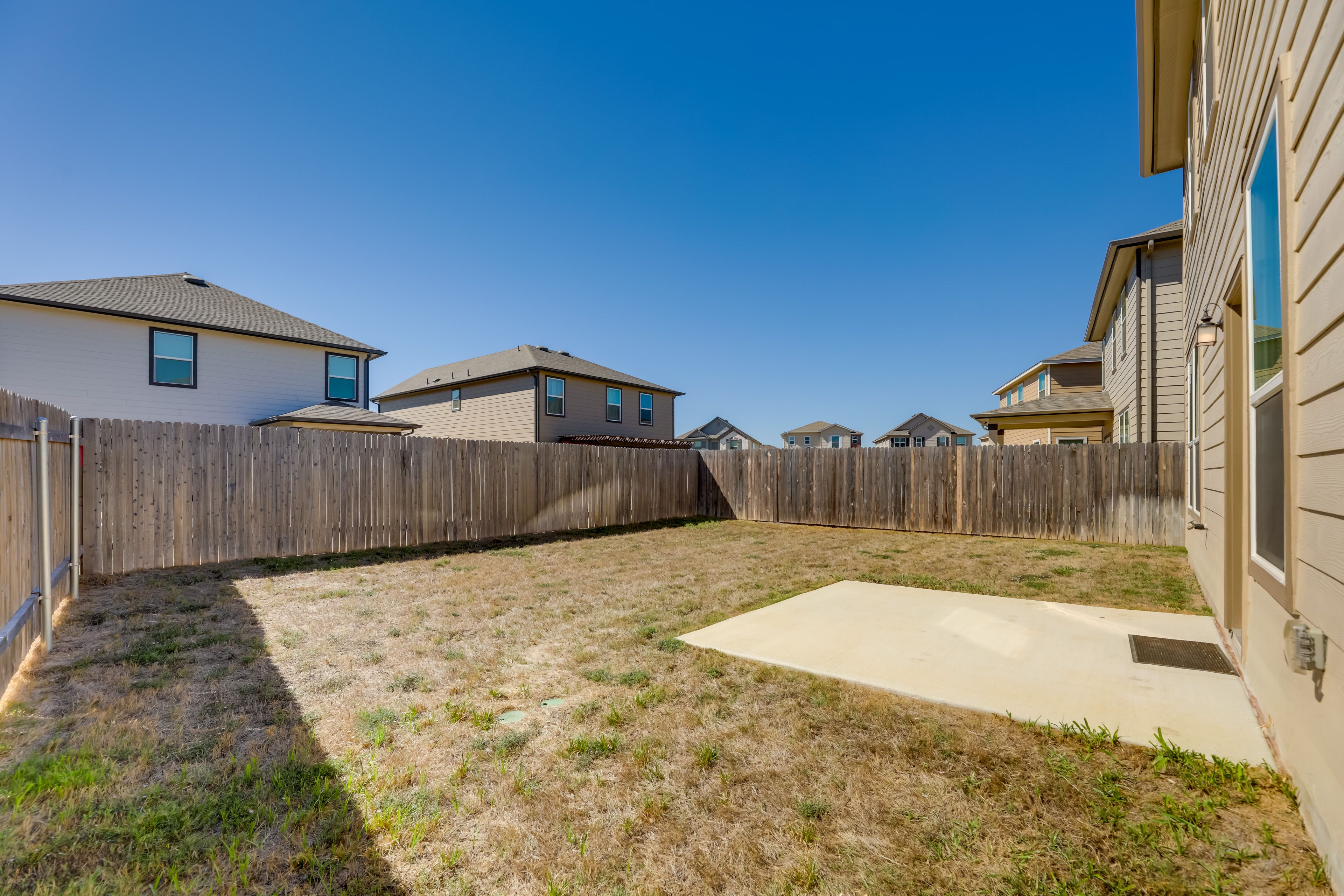 Fenced-In Backyard
