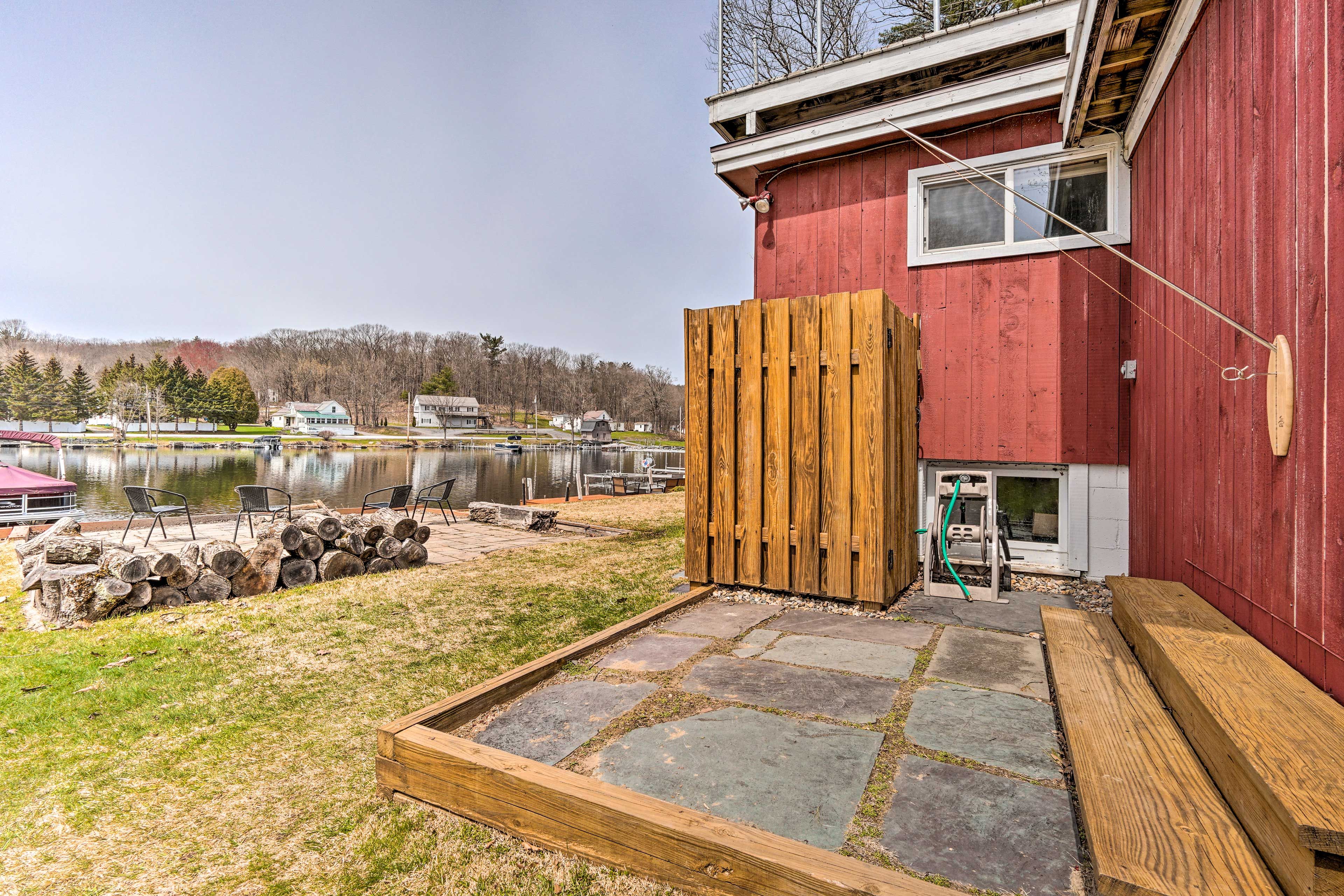 Side Exterior | Outdoor Shower