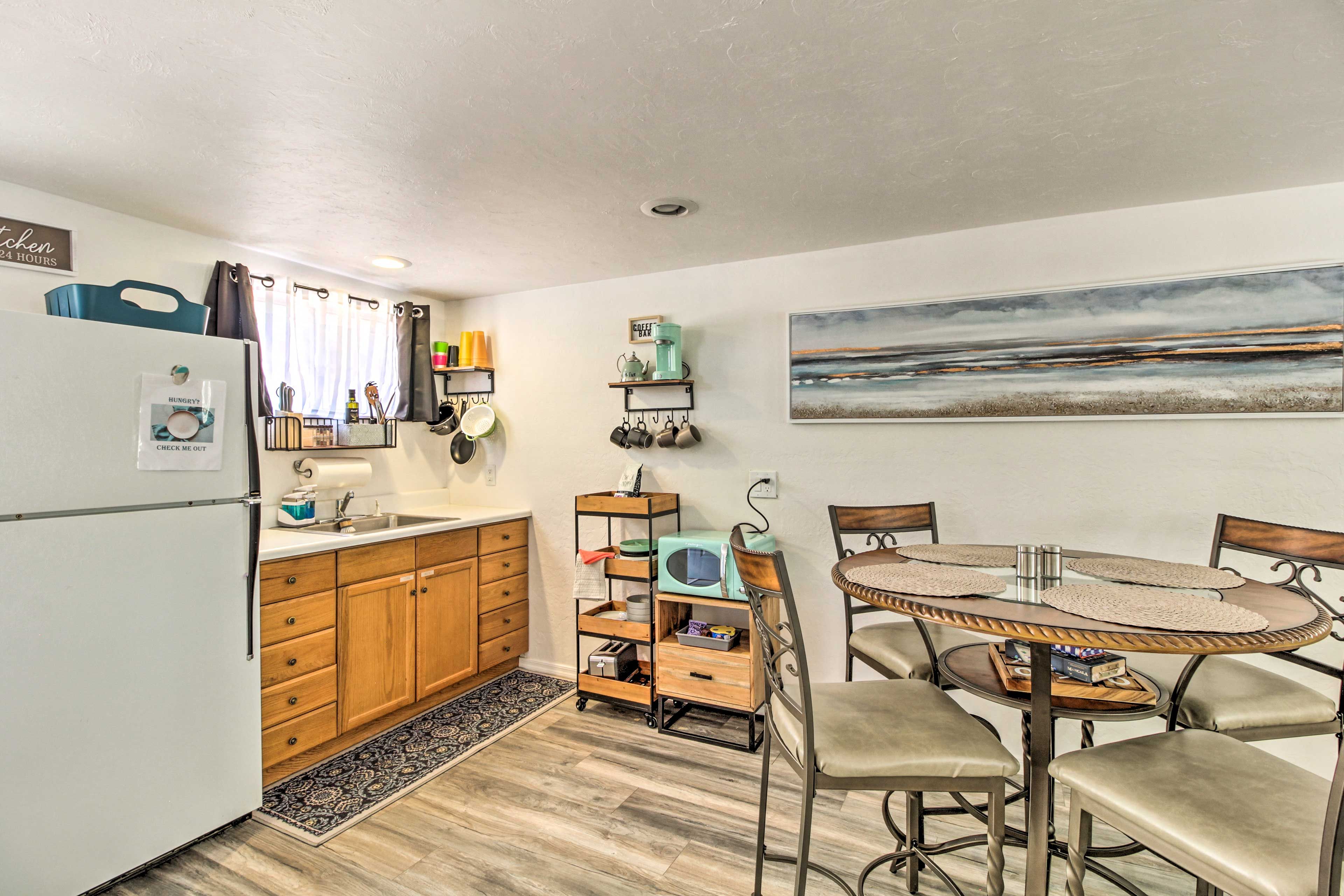 Well-Equipped Kitchenette | Free WiFi | 1 Exterior Security Camera