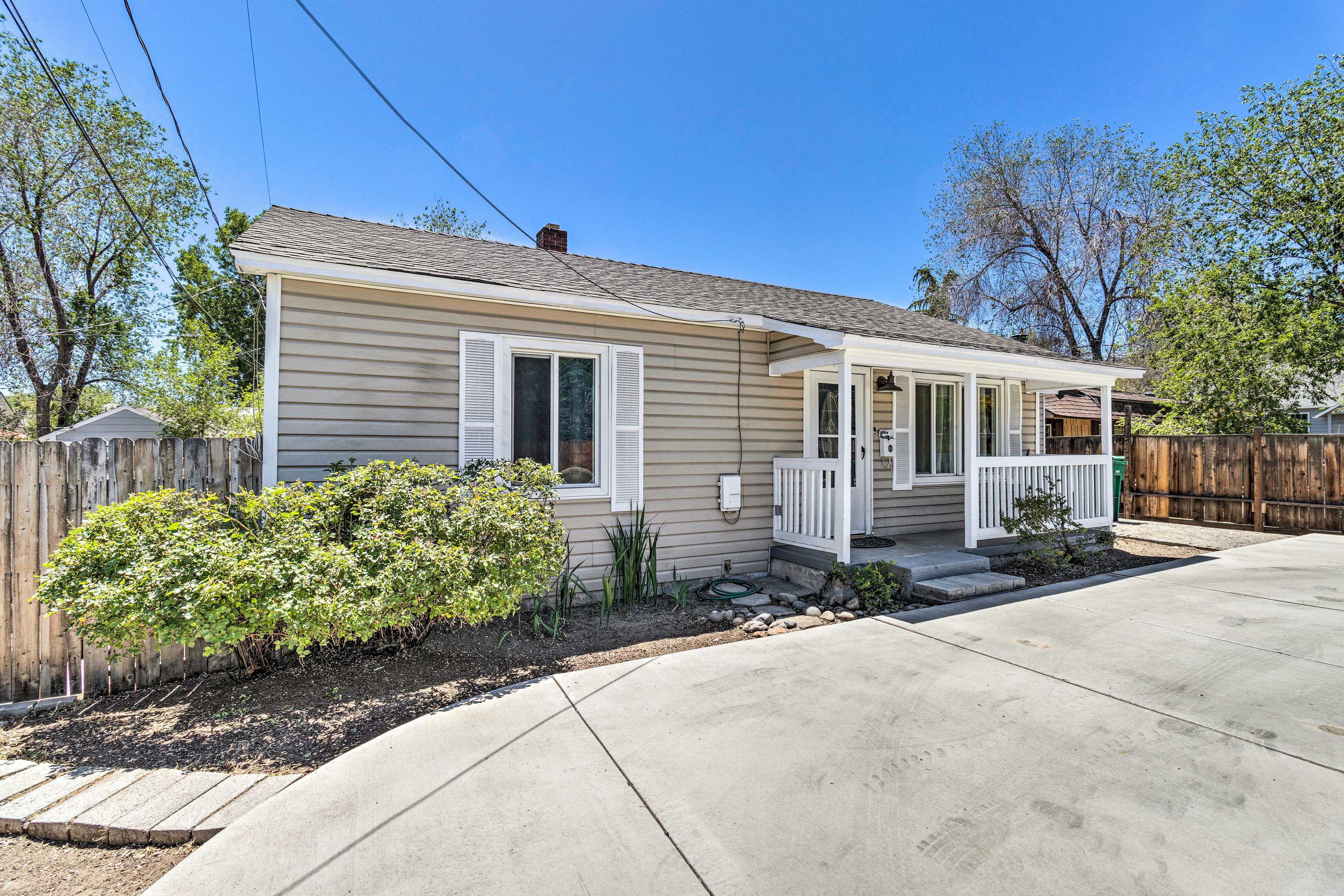 Property Exterior | Single-Story Home | Driveway Parking (2 Vehicles)