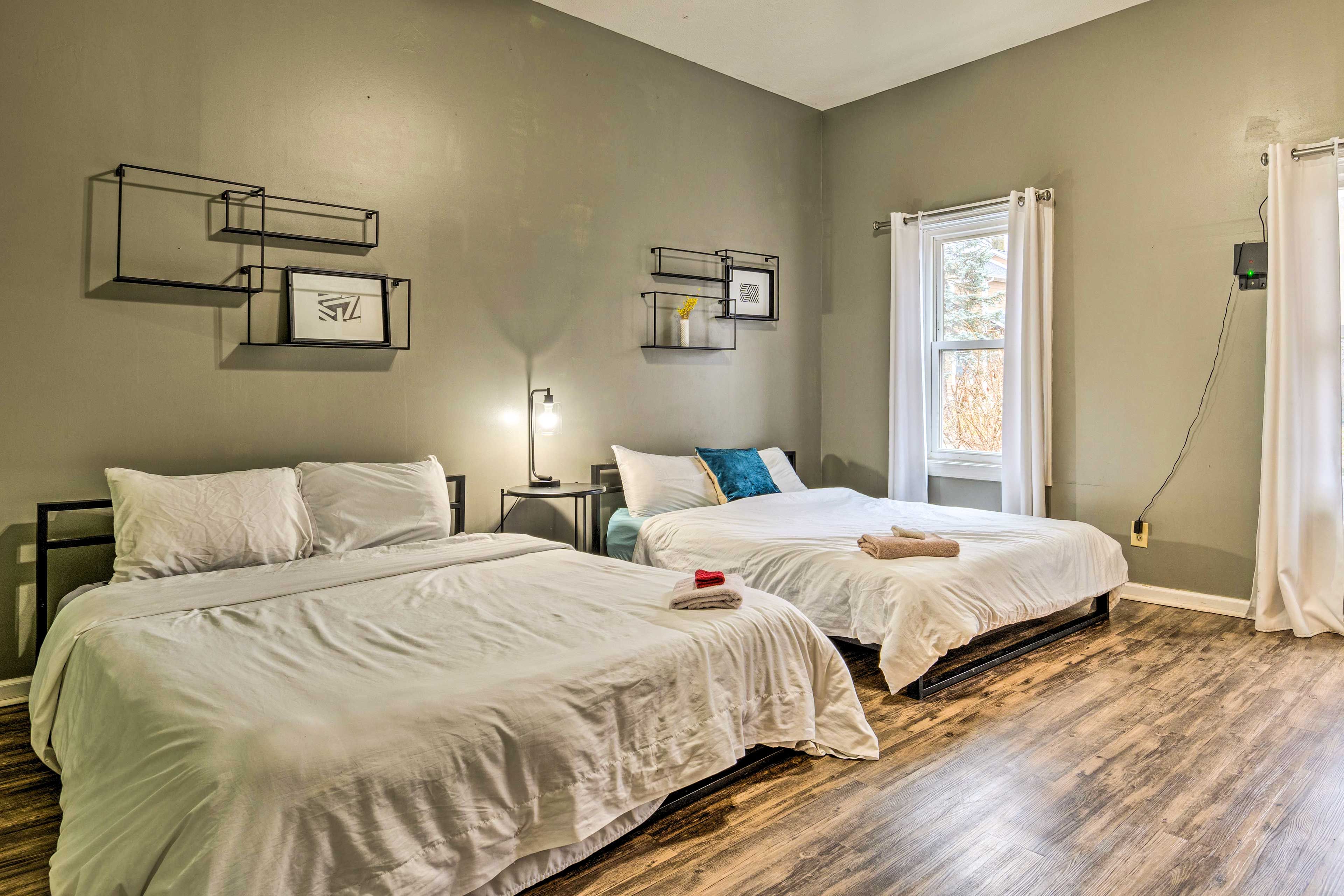 Bedroom 1 | 2 Queen Beds | Linens Provided