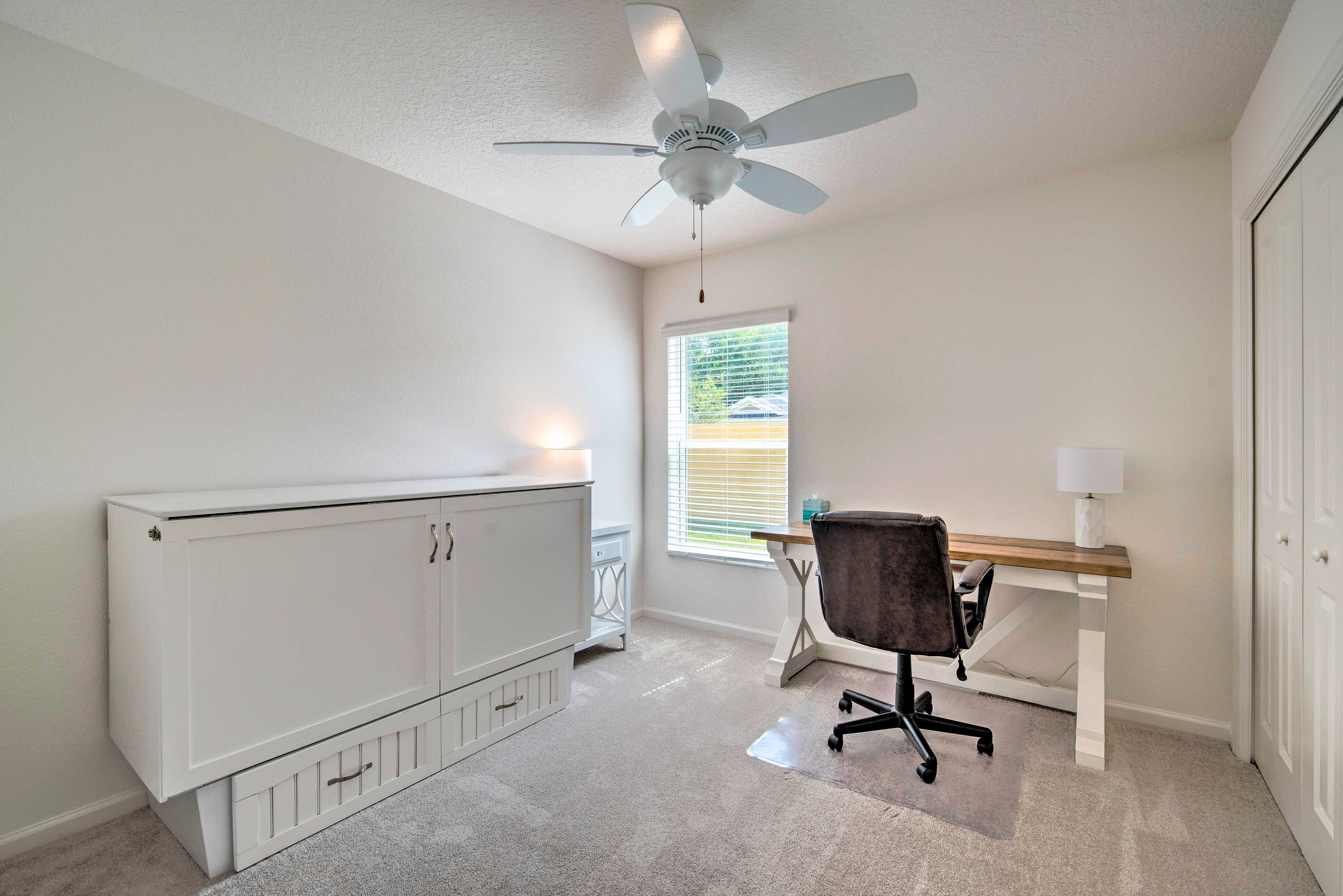 Bedroom 3 (Office) | Main Level | Queen Murphy Bed