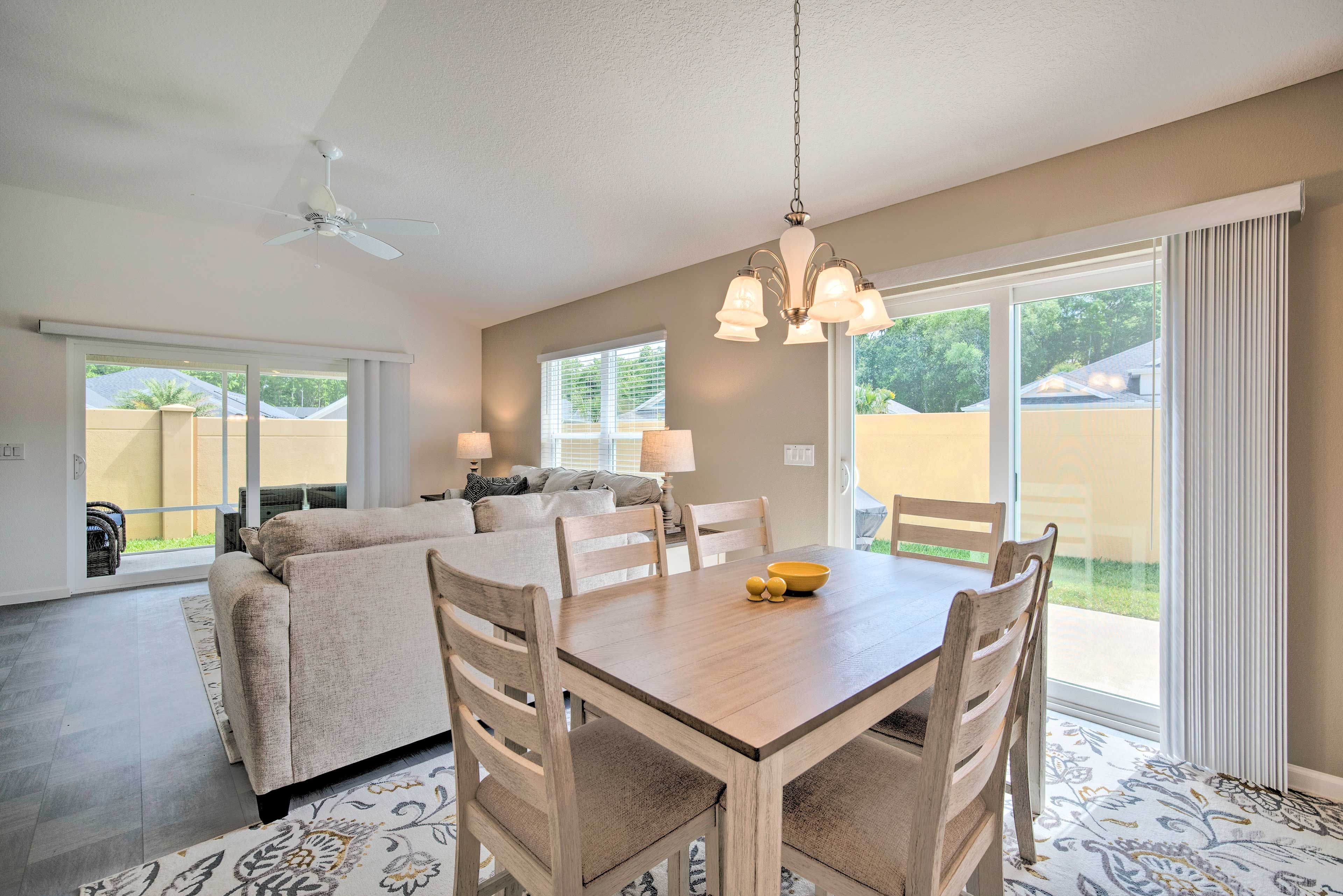 Living Room | Dining Area | Central A/C + Heating