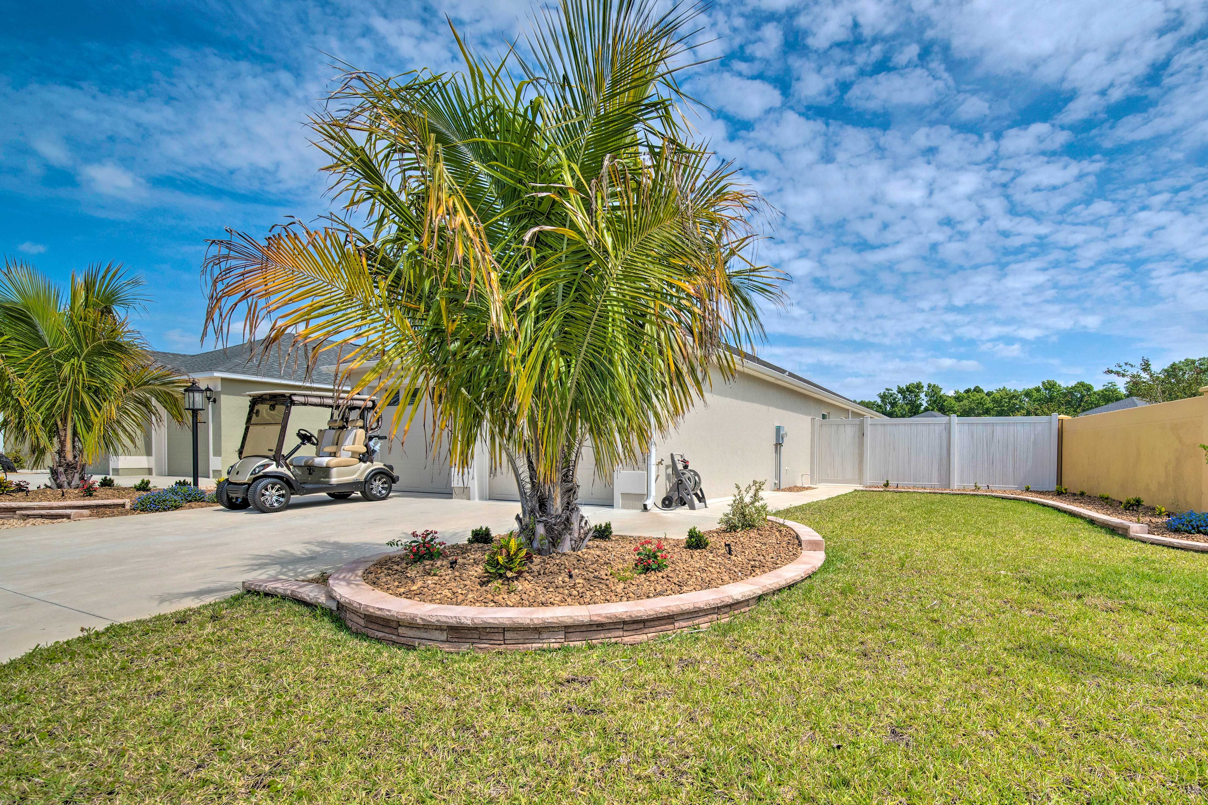 Home Exterior | Golf Cart Rental (Please Coordinate Payment Directly w/ Owner)