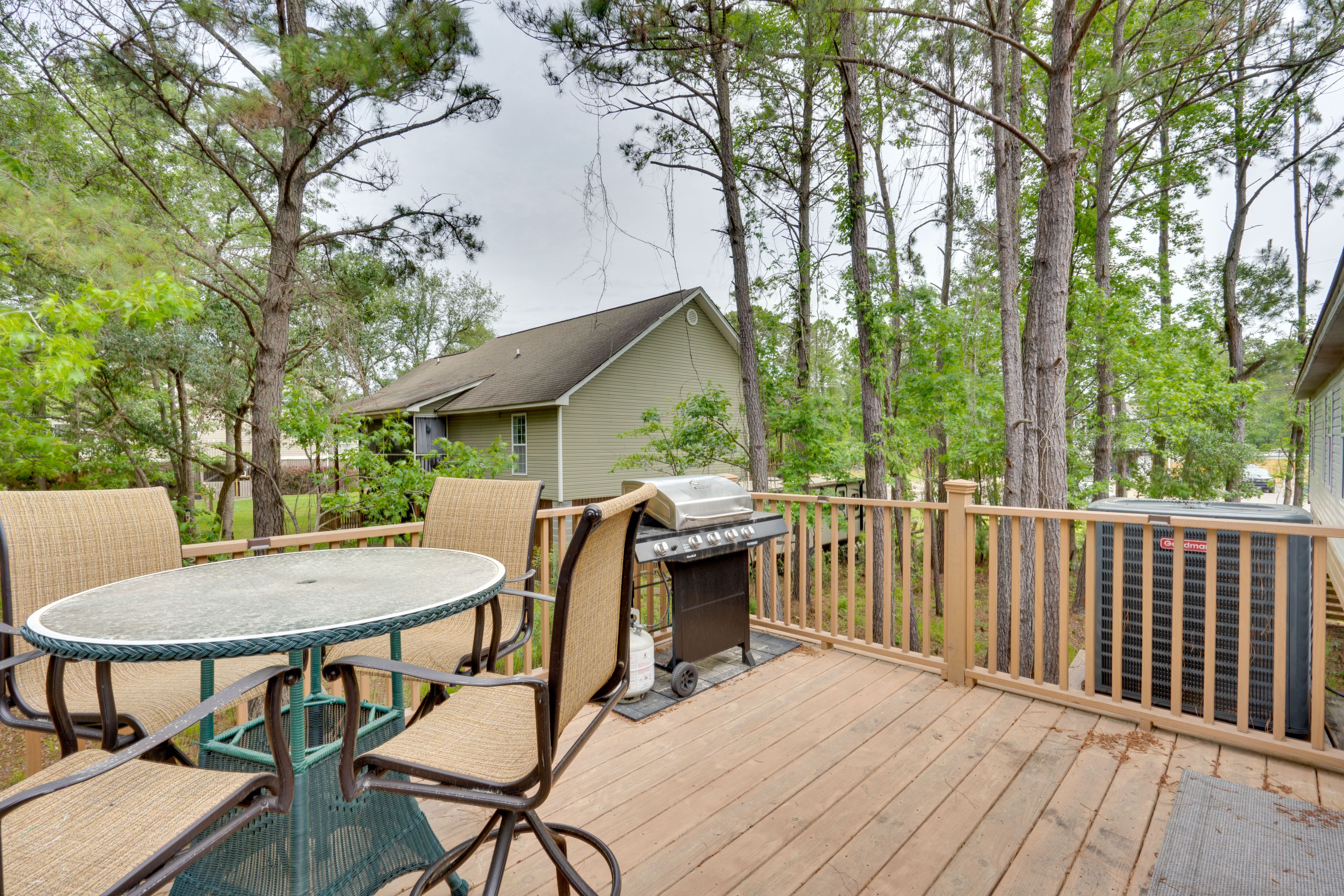 Backyard Patio | Self Check-In | Grill | Central Air Conditioning