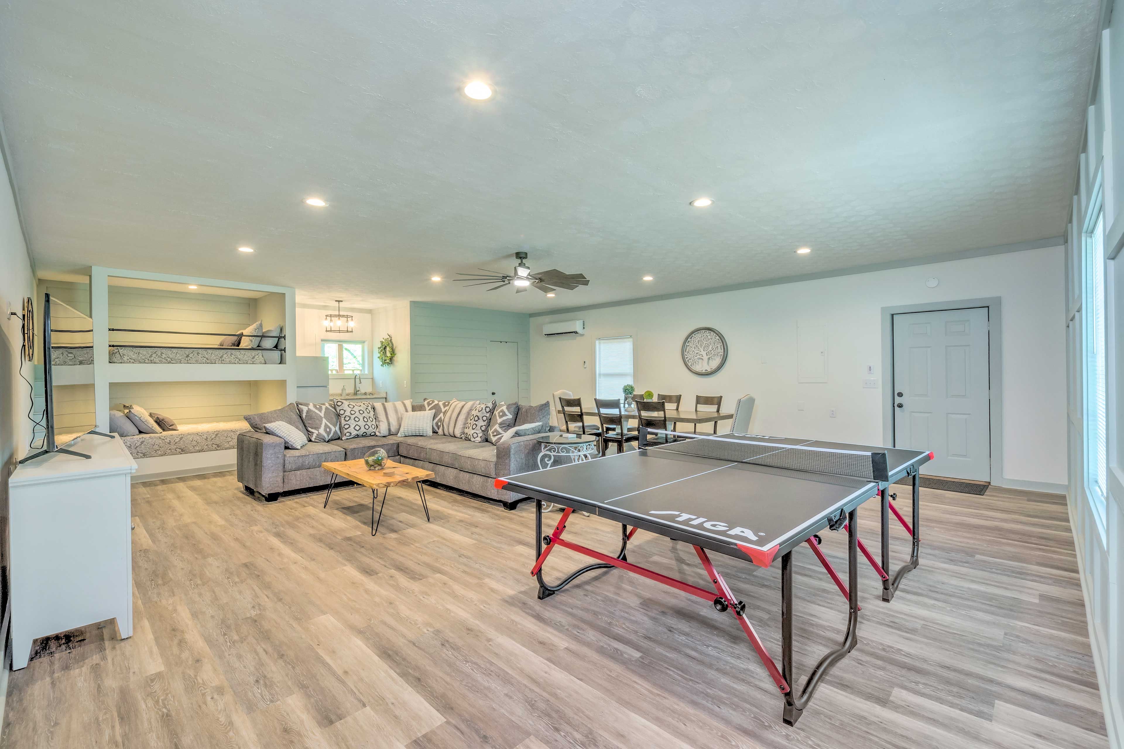 Downstairs Studio | Living Area | Ping Pong Table