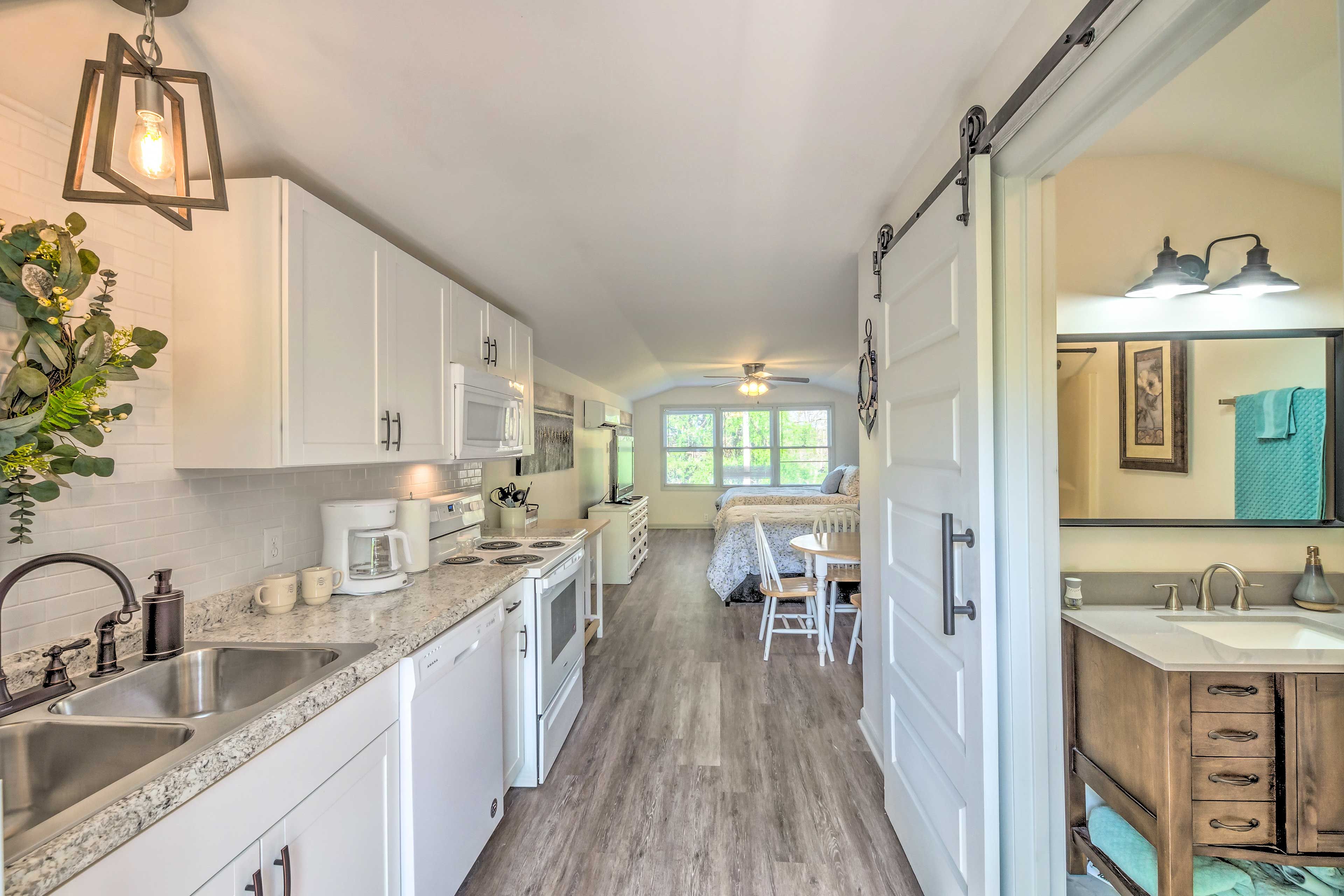 Upstairs Studio | Fully Equipped Kitchen | Dishwasher