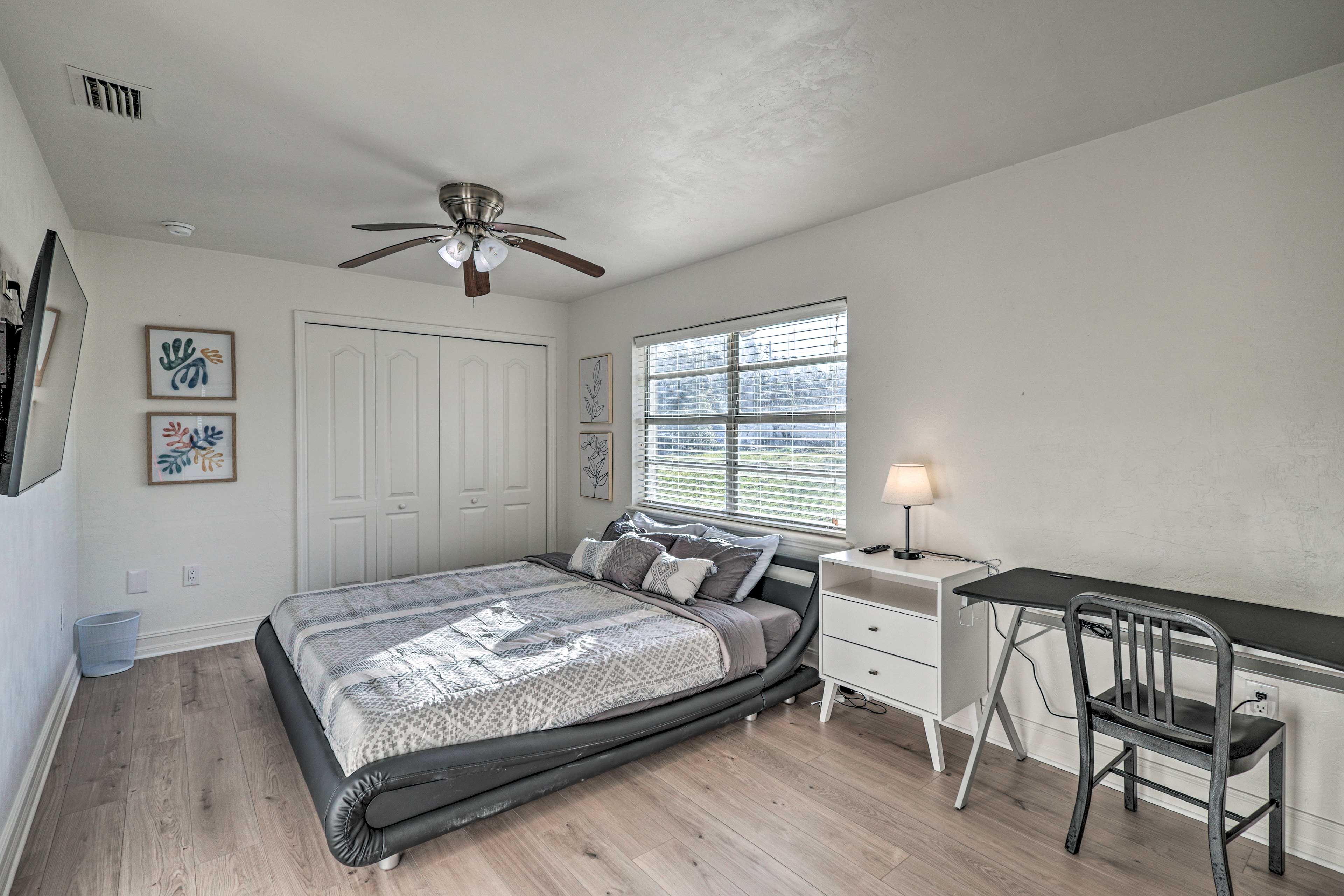 Bedroom 2 | King Bed | Home Office | Smart TV