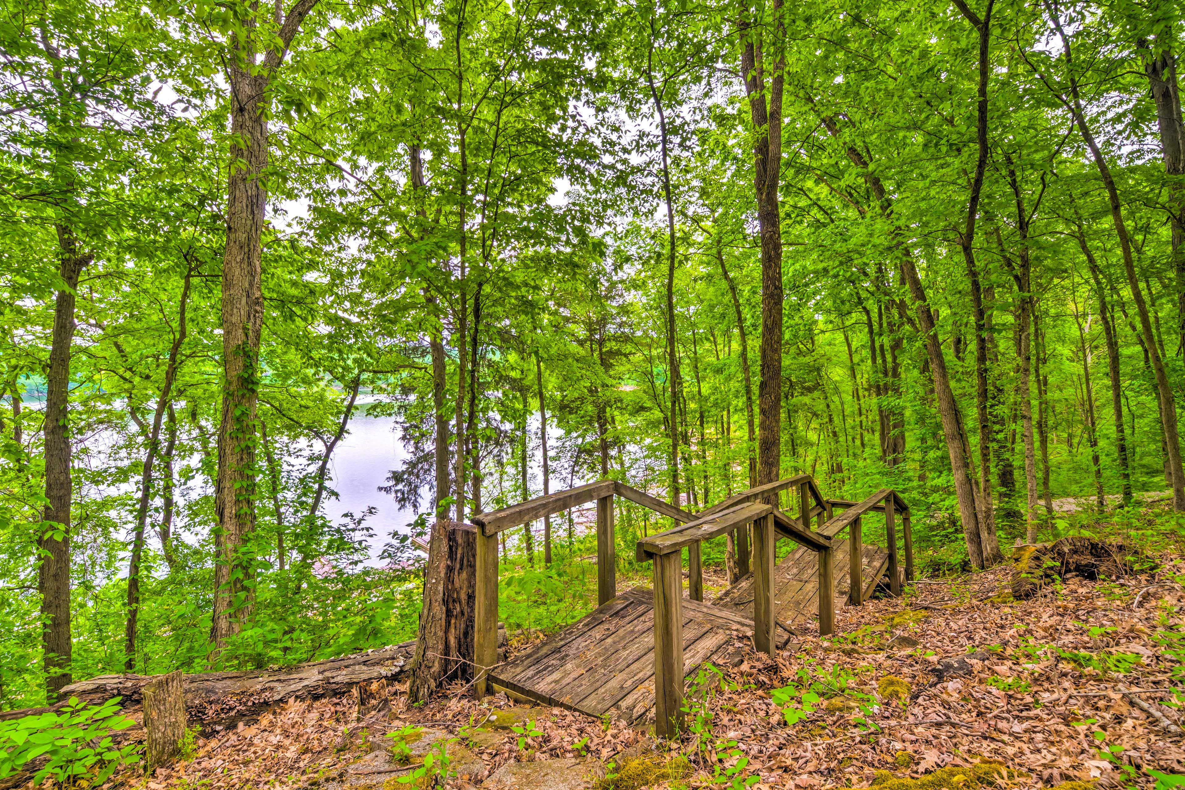 Stairs to Lake