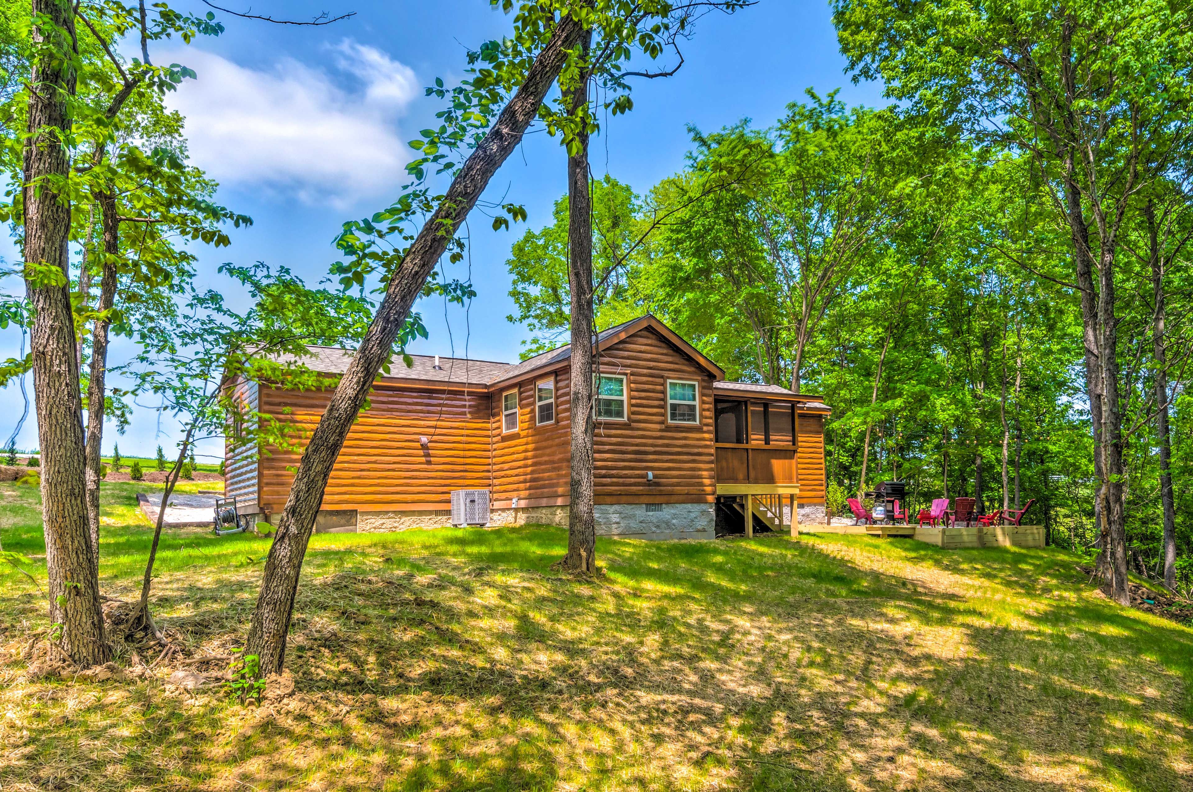 Back of Cabin | Private Yard