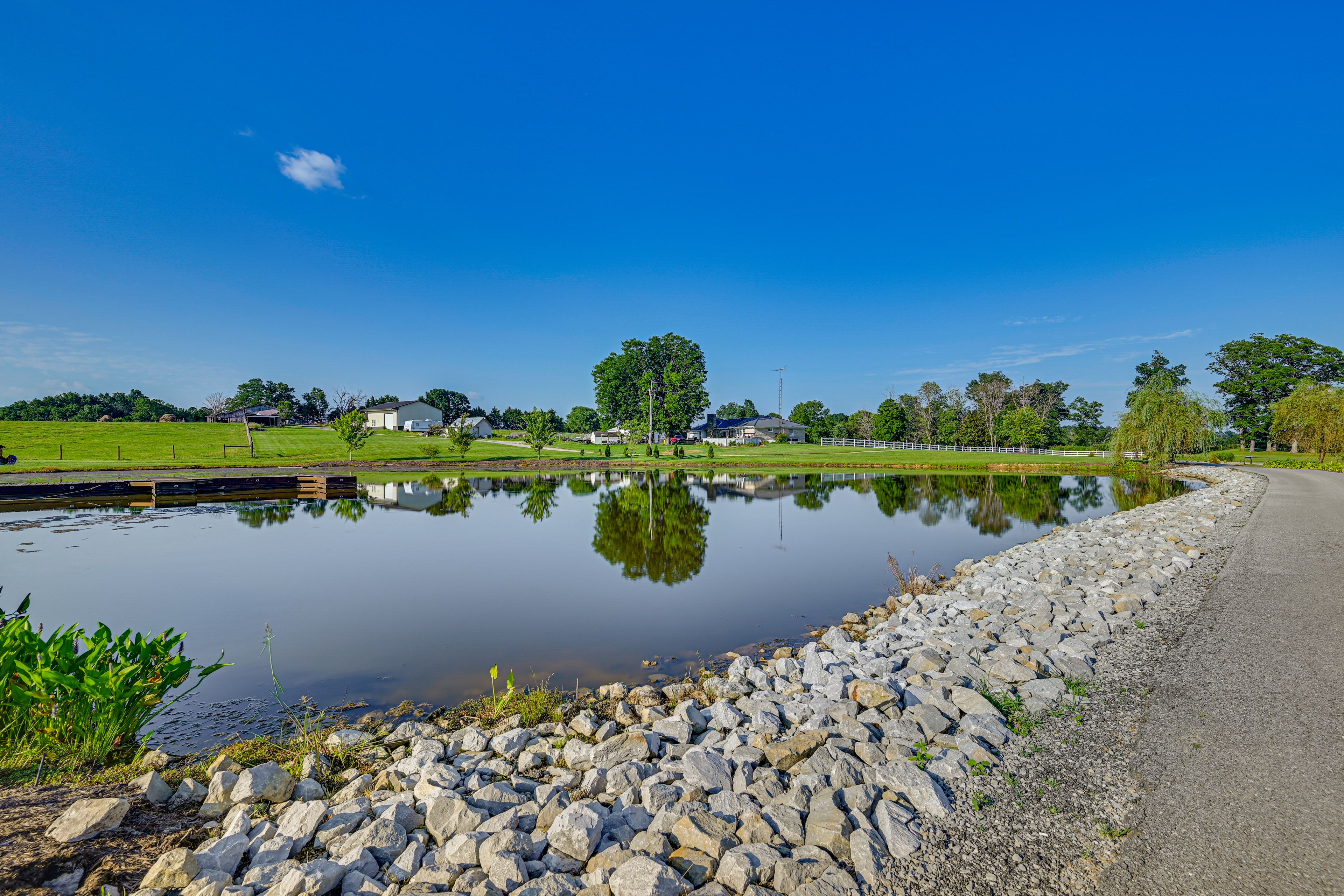 Shared Outdoor Amenities | Stocked Pond | 2 Kayaks | 4 Fishing Poles