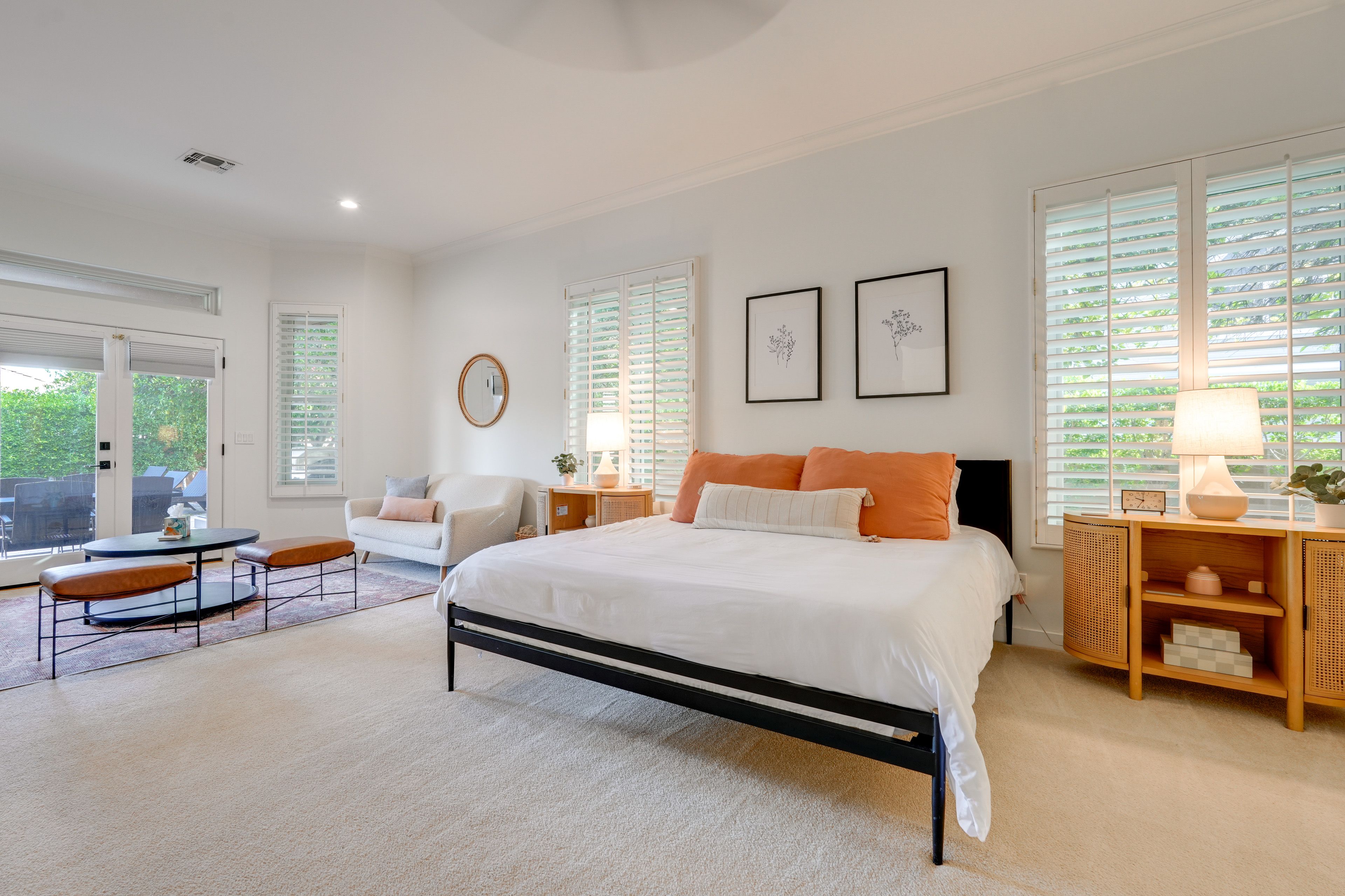 Bedroom 1 | Main Level | King Bed | Crib | Smart TV | Linens Provided