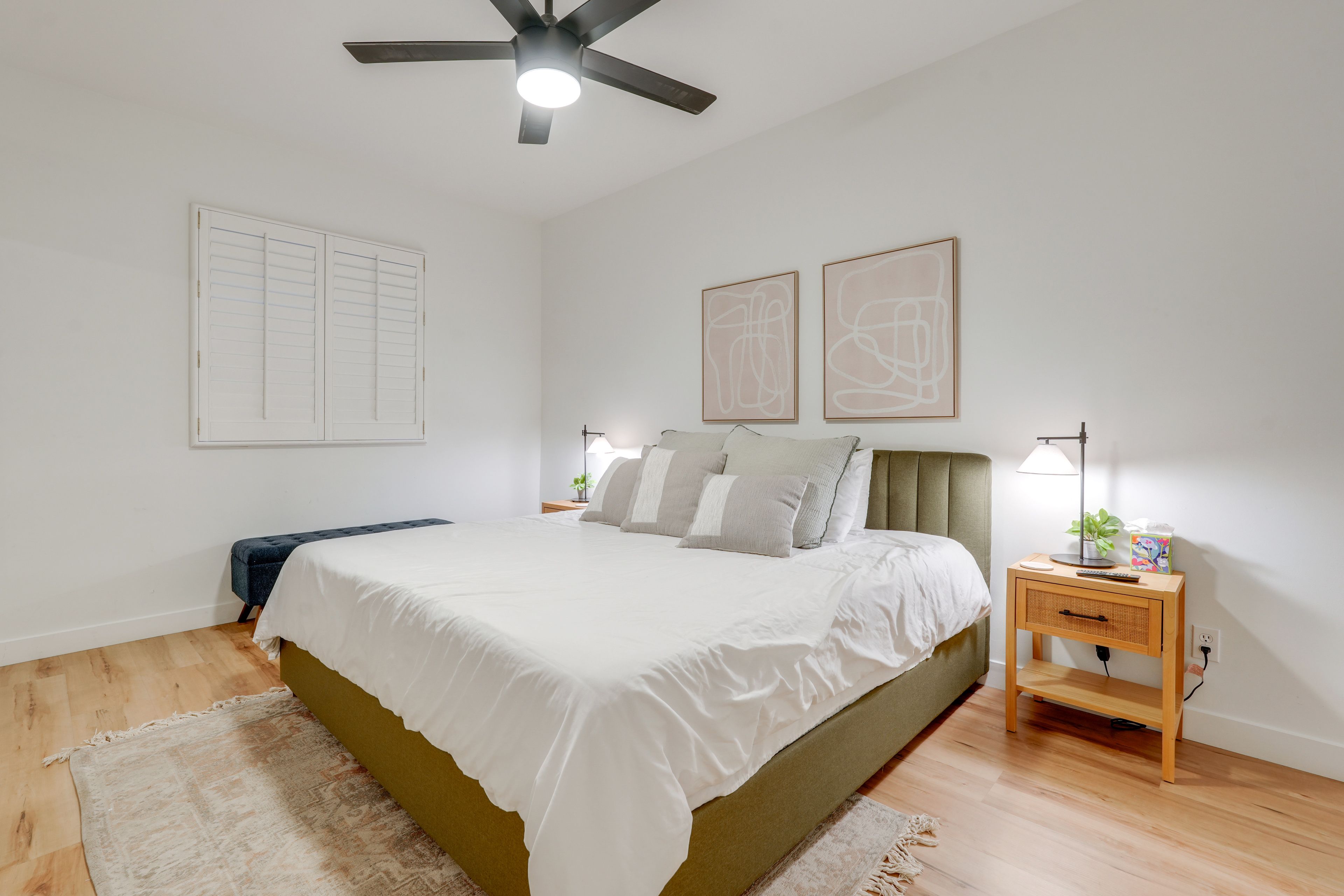 Bedroom 4 | Basement Level | King Bed | Smart TV