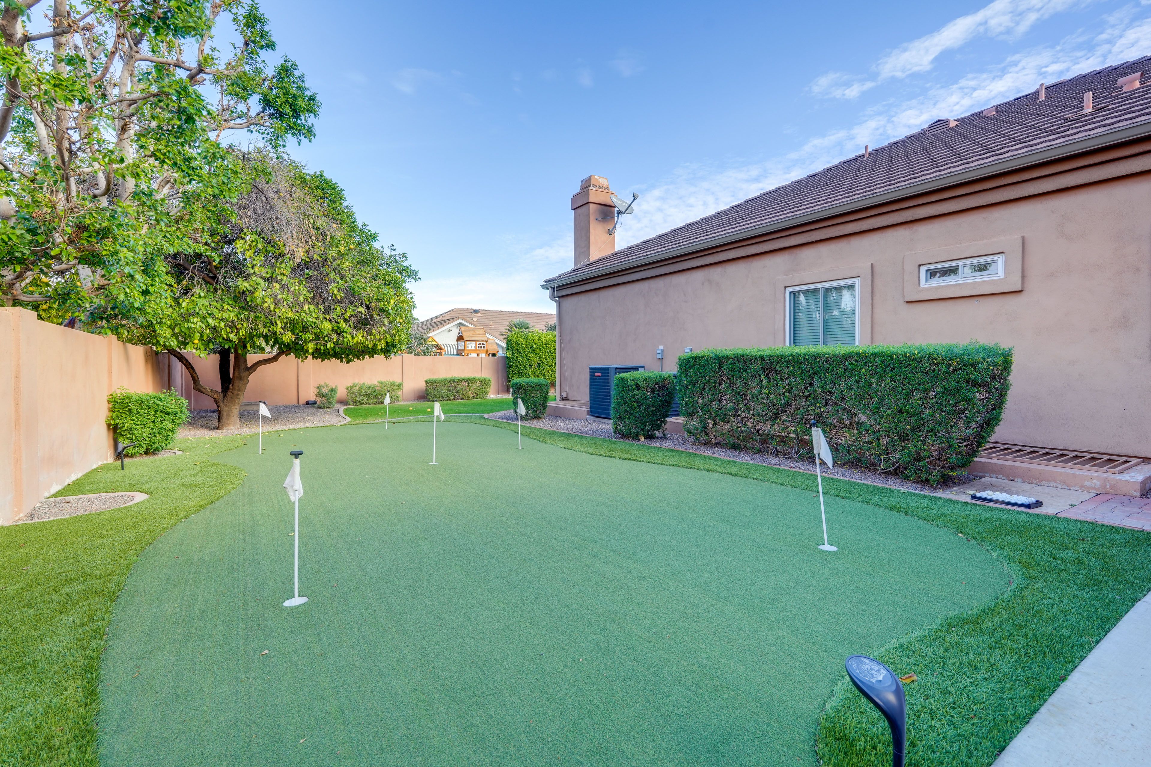 Fenced-In Yard | Private Putting Green