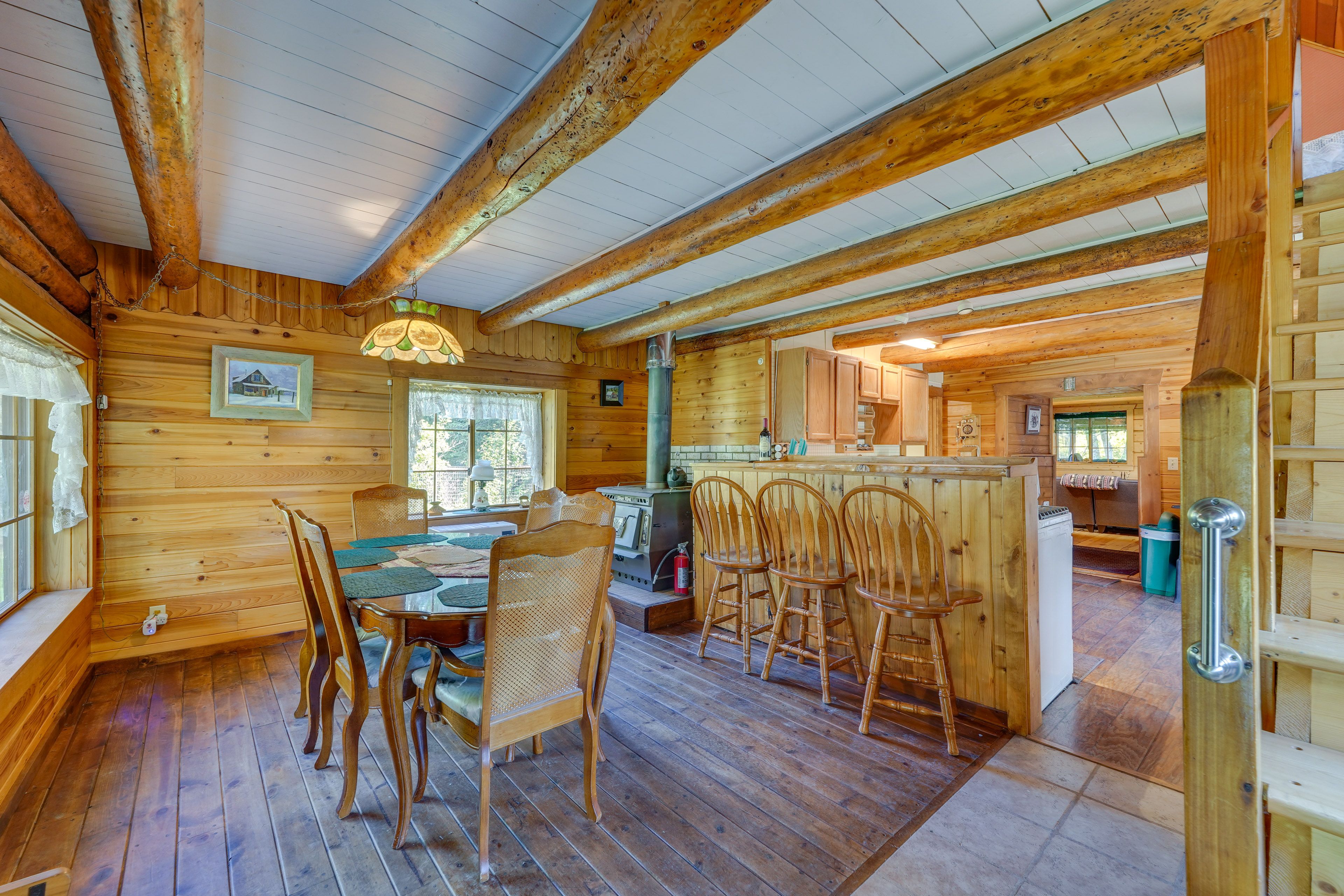 Dining Area | Wood-Burning Stove