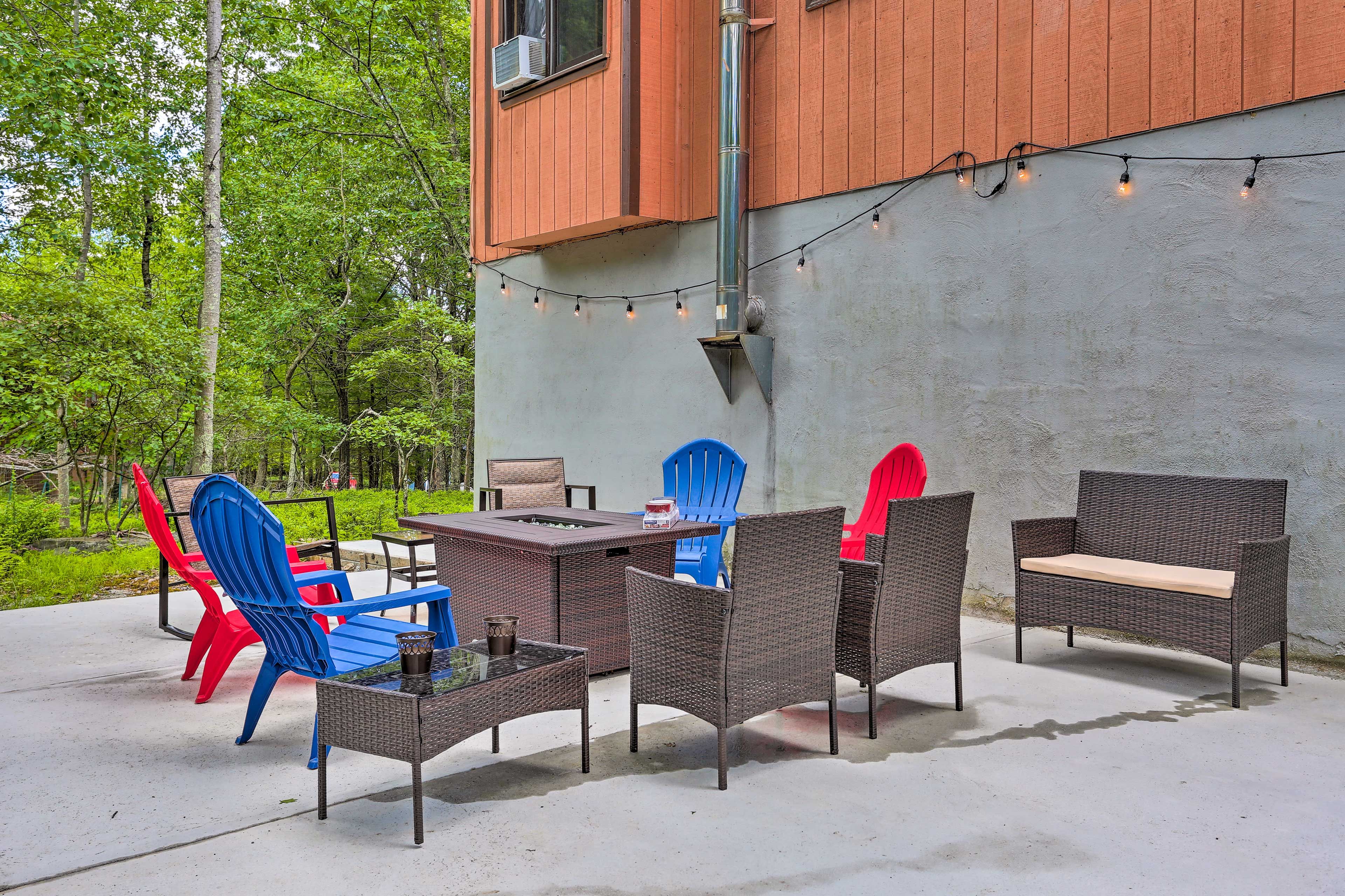 Fire Pit | Adirondack Chairs | Yard Space