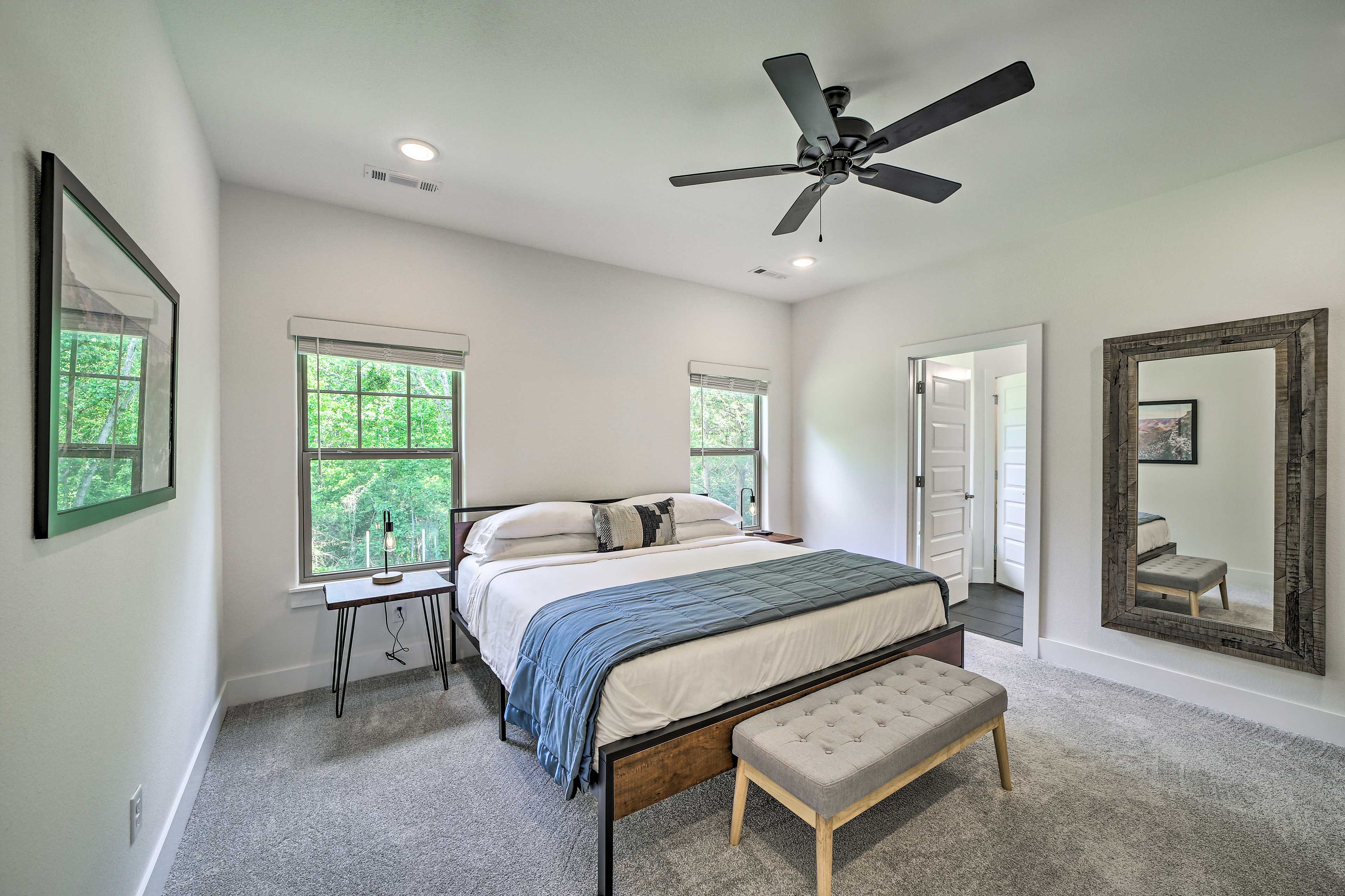 Bedroom 1 | King Bed | Linens Provided | En-Suite Bathroom