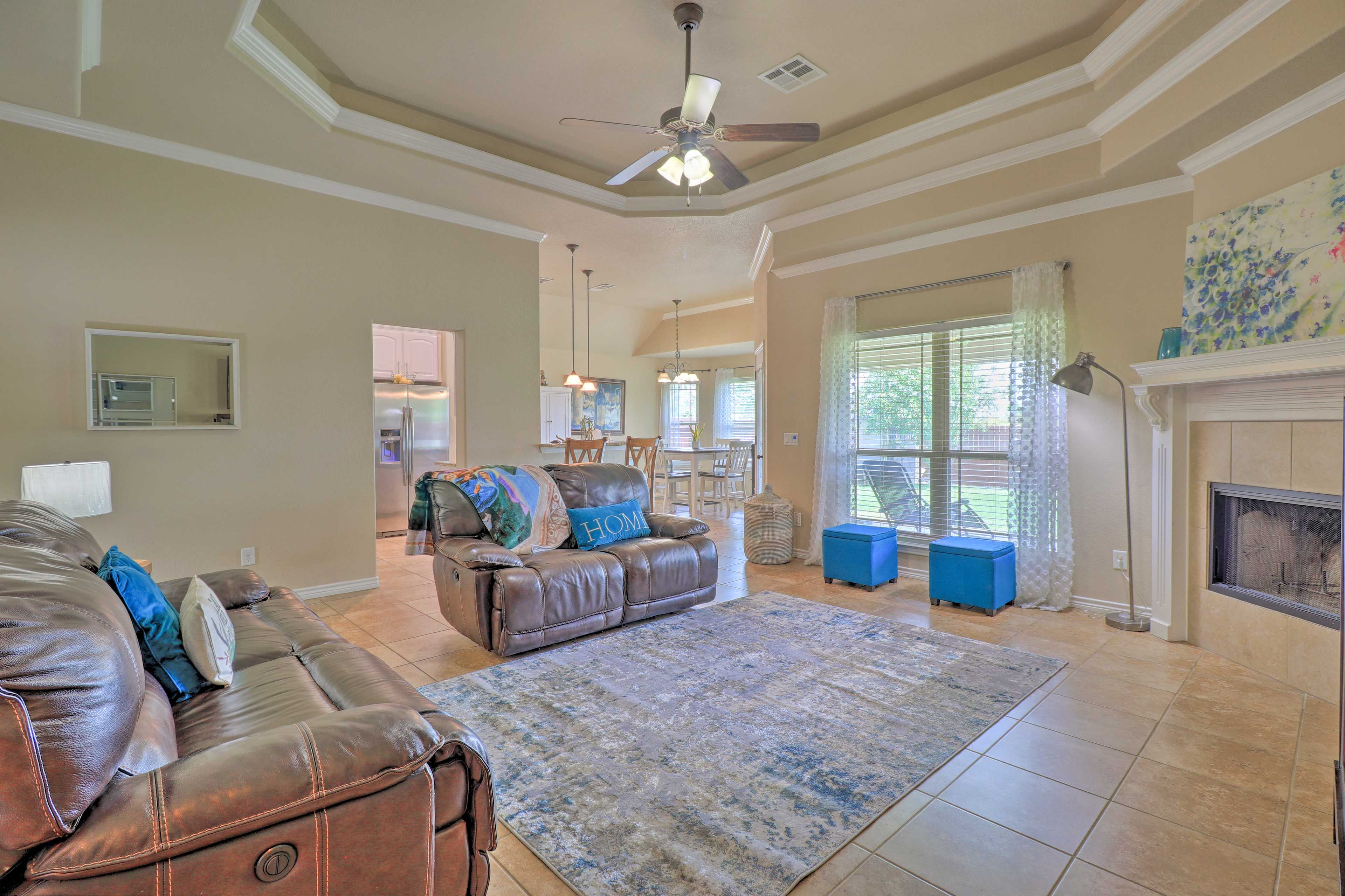 Living Room | Keyless Entry | Single-Story Home