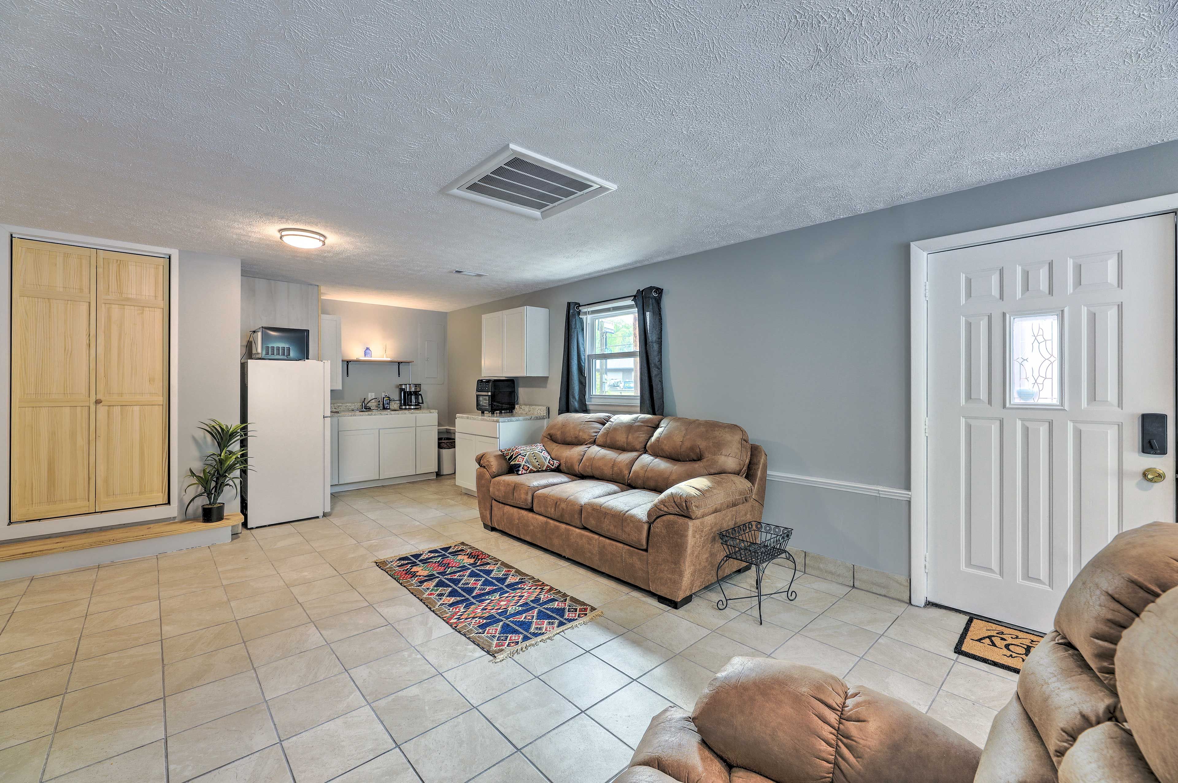Living Room | Bedroom Door on Left