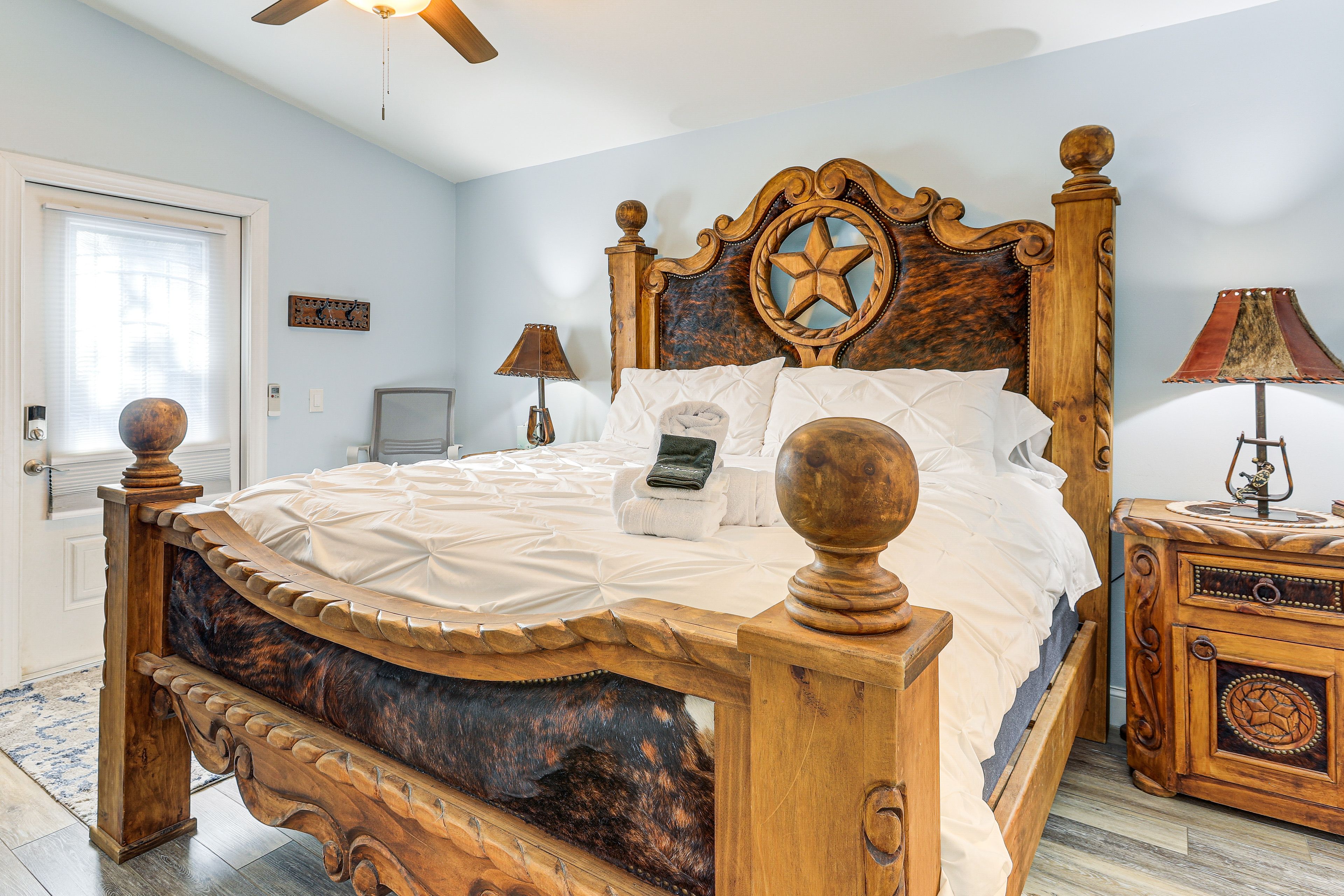 Bedroom 4 | King Bed | Attached Unit w/ Exterior Entrance | 55" Smart TV