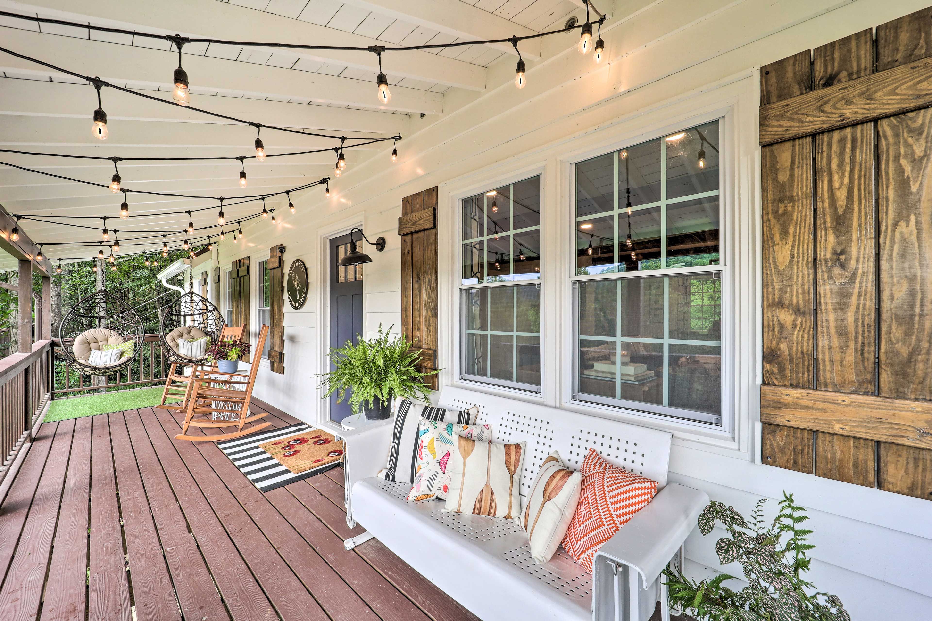 Front Patio | Fire Pit w/ Seating | Kayak Trailer | Direct River Access