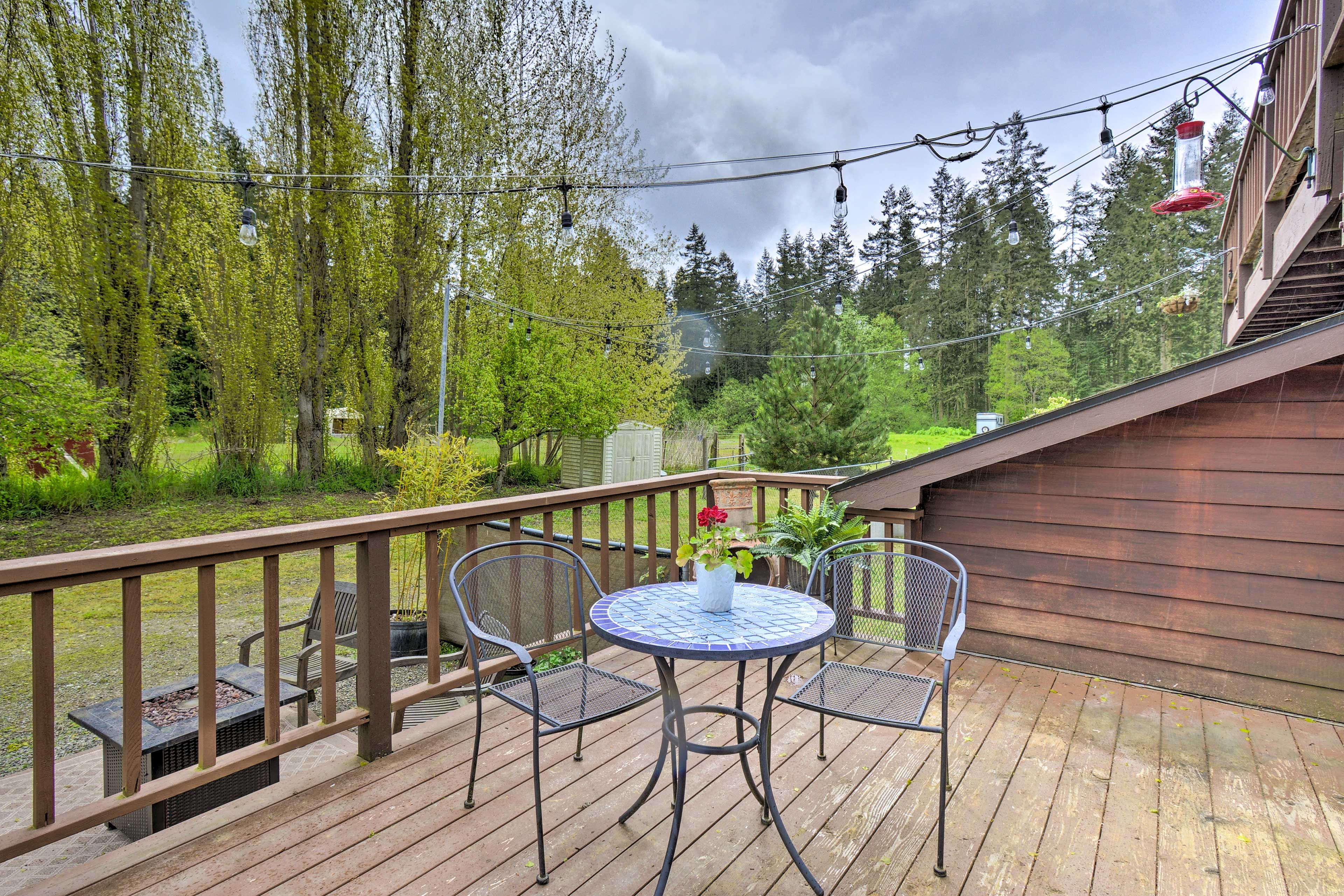Cabin Exterior | Furnished Deck