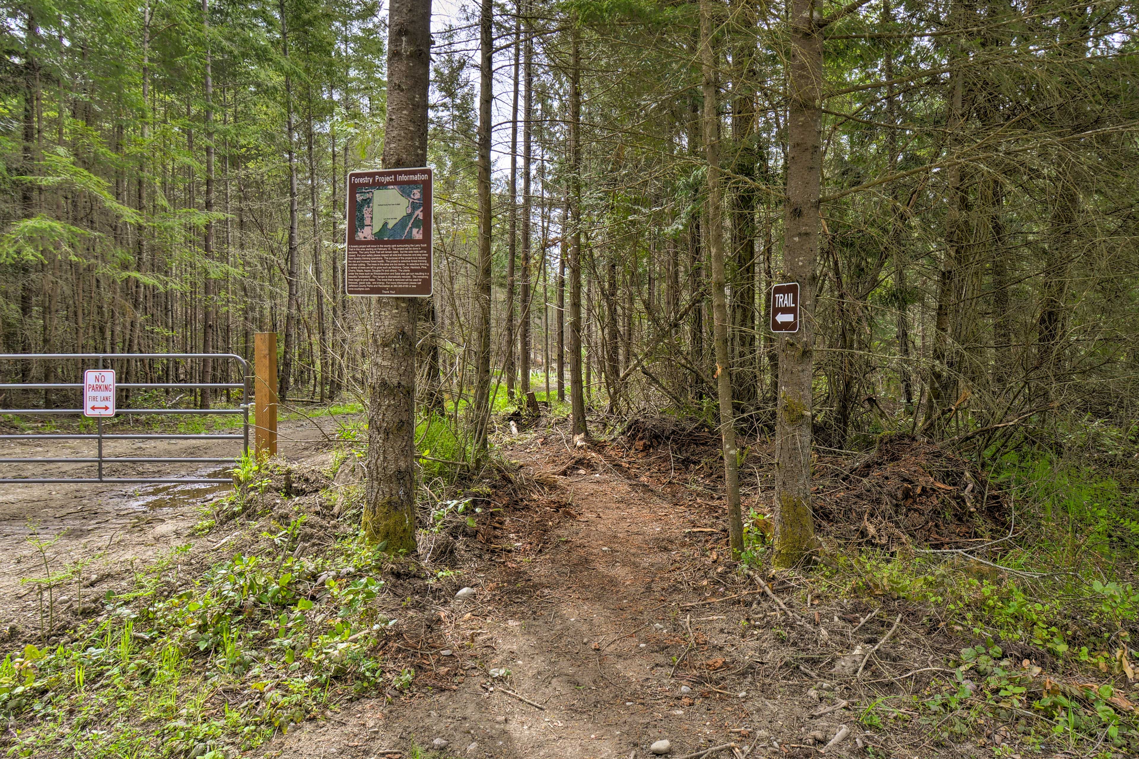 Cabin Exterior | Hiking Trail Access On-Site