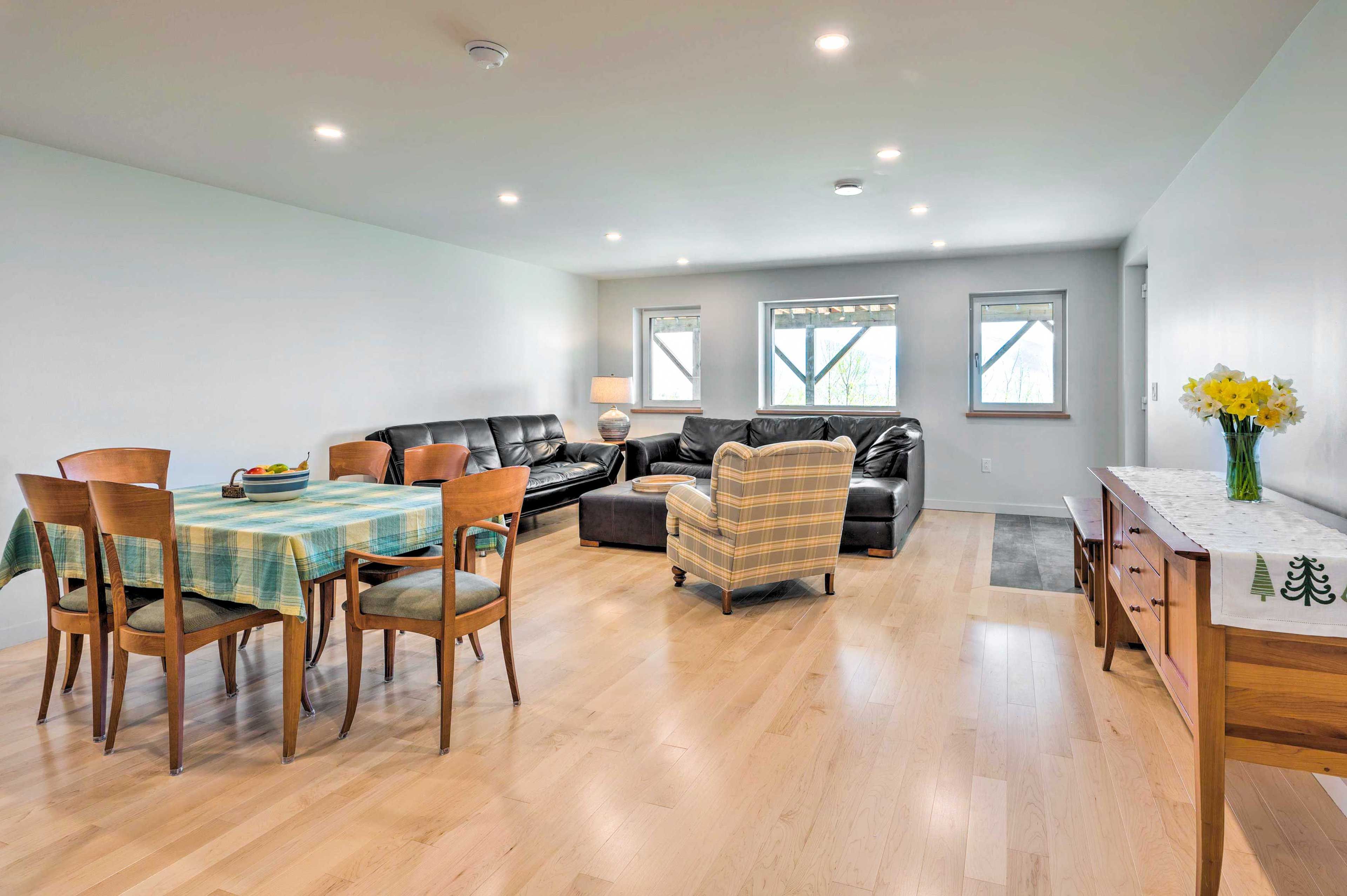 Living Room | Dining Area | Main Level | Queen Sleeper Sofa