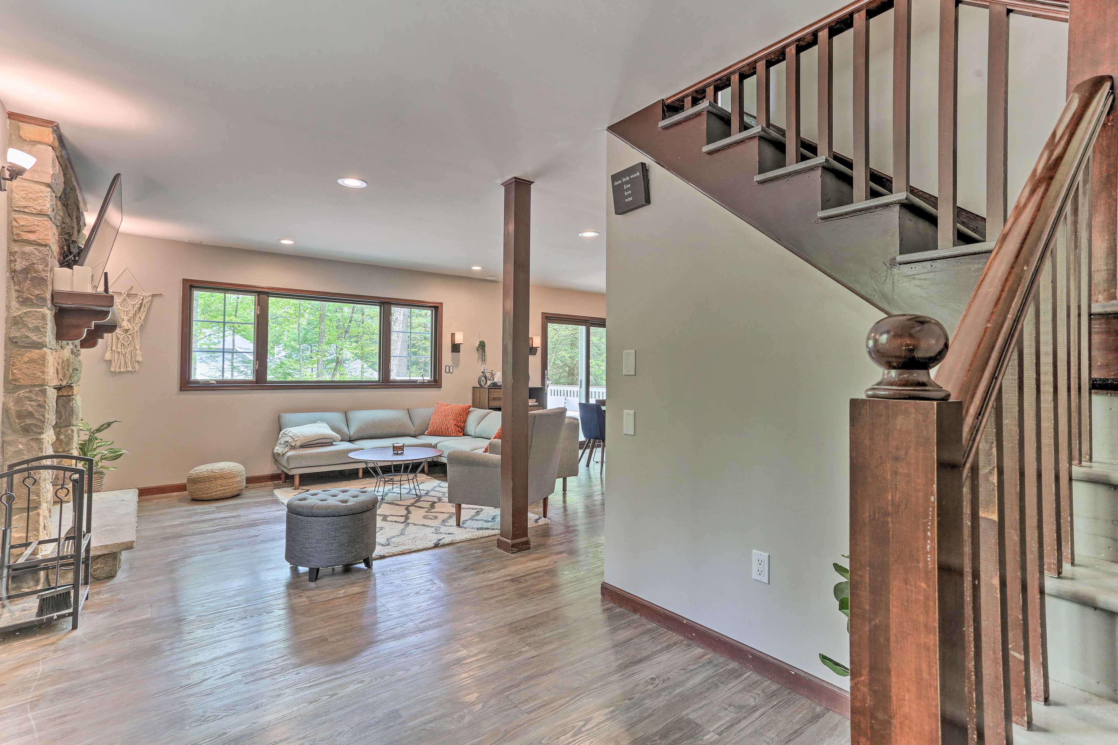 Hallway | Stairs Required to Access Bedrooms