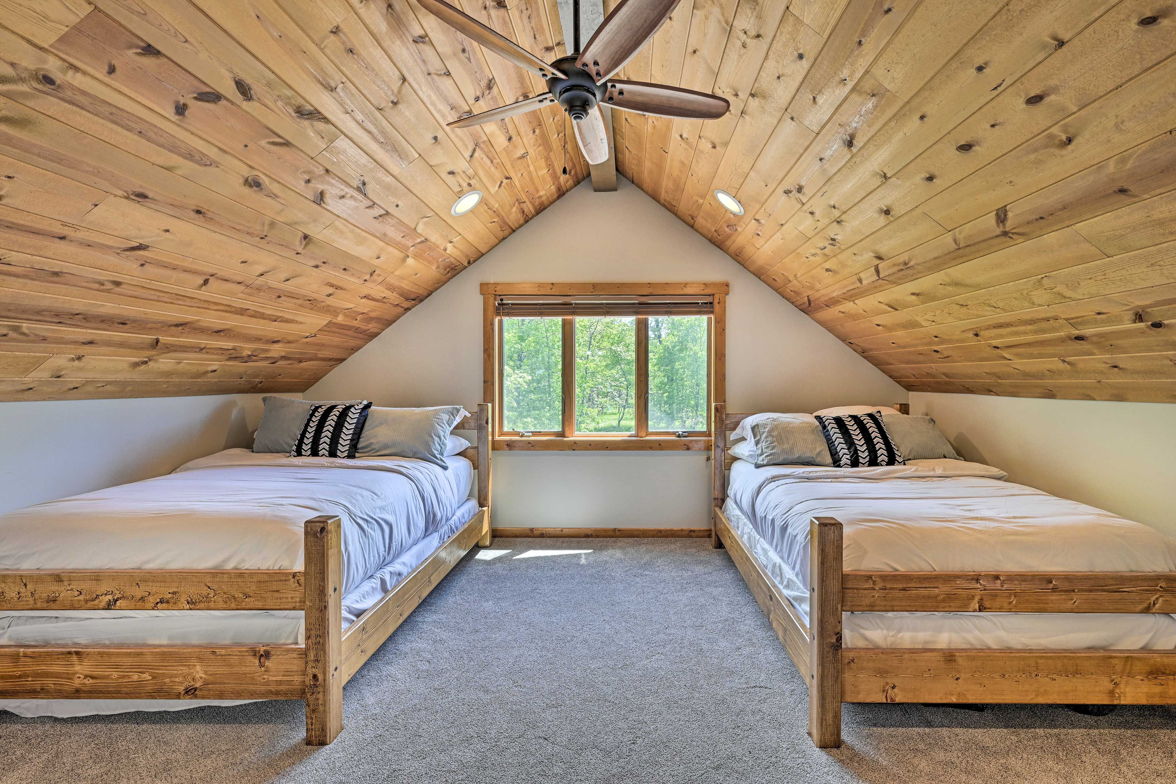 Bedroom 3 | 2 Full Beds | Upper Floor | Stairs Required