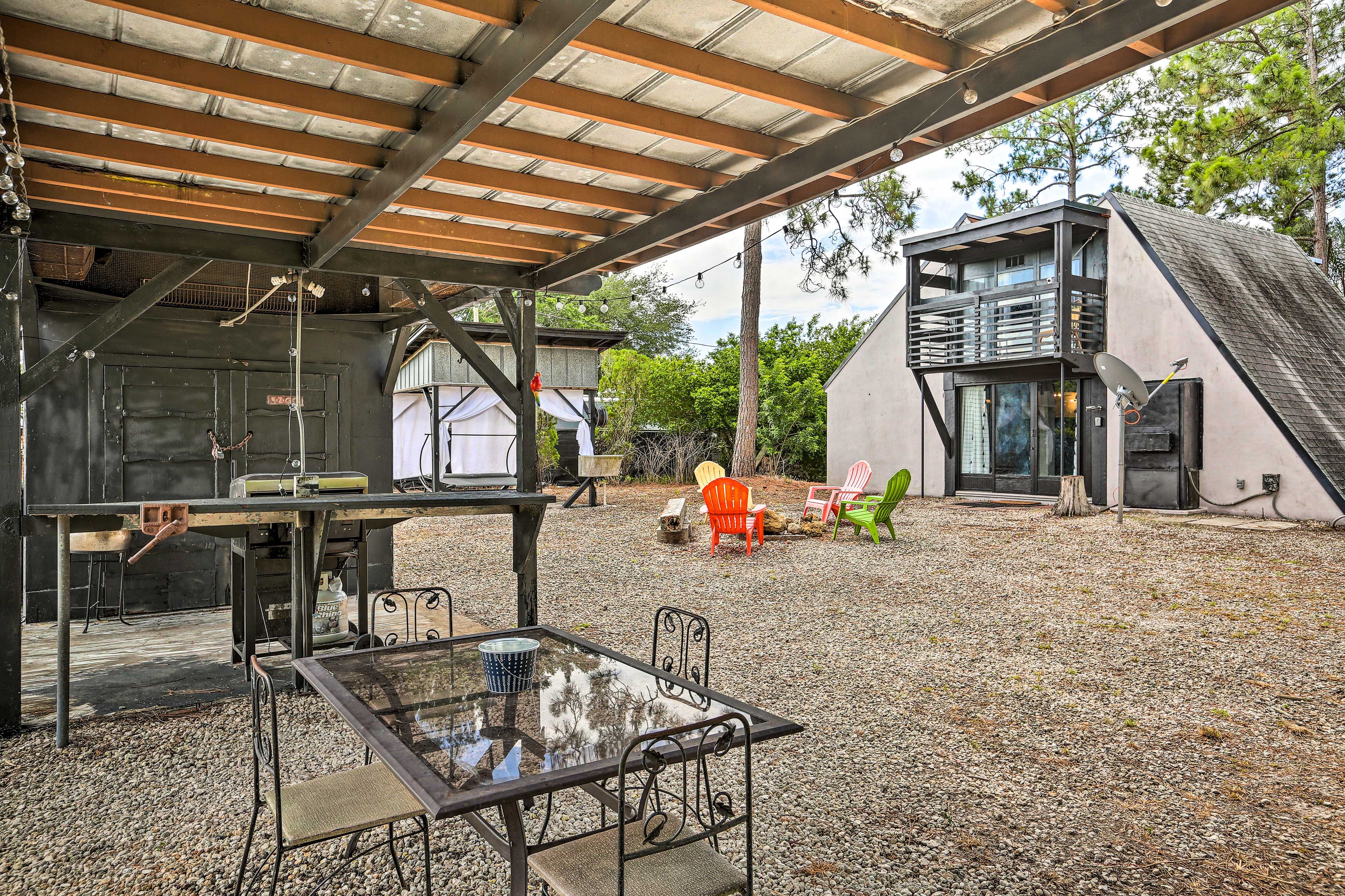 Covered Dining Table