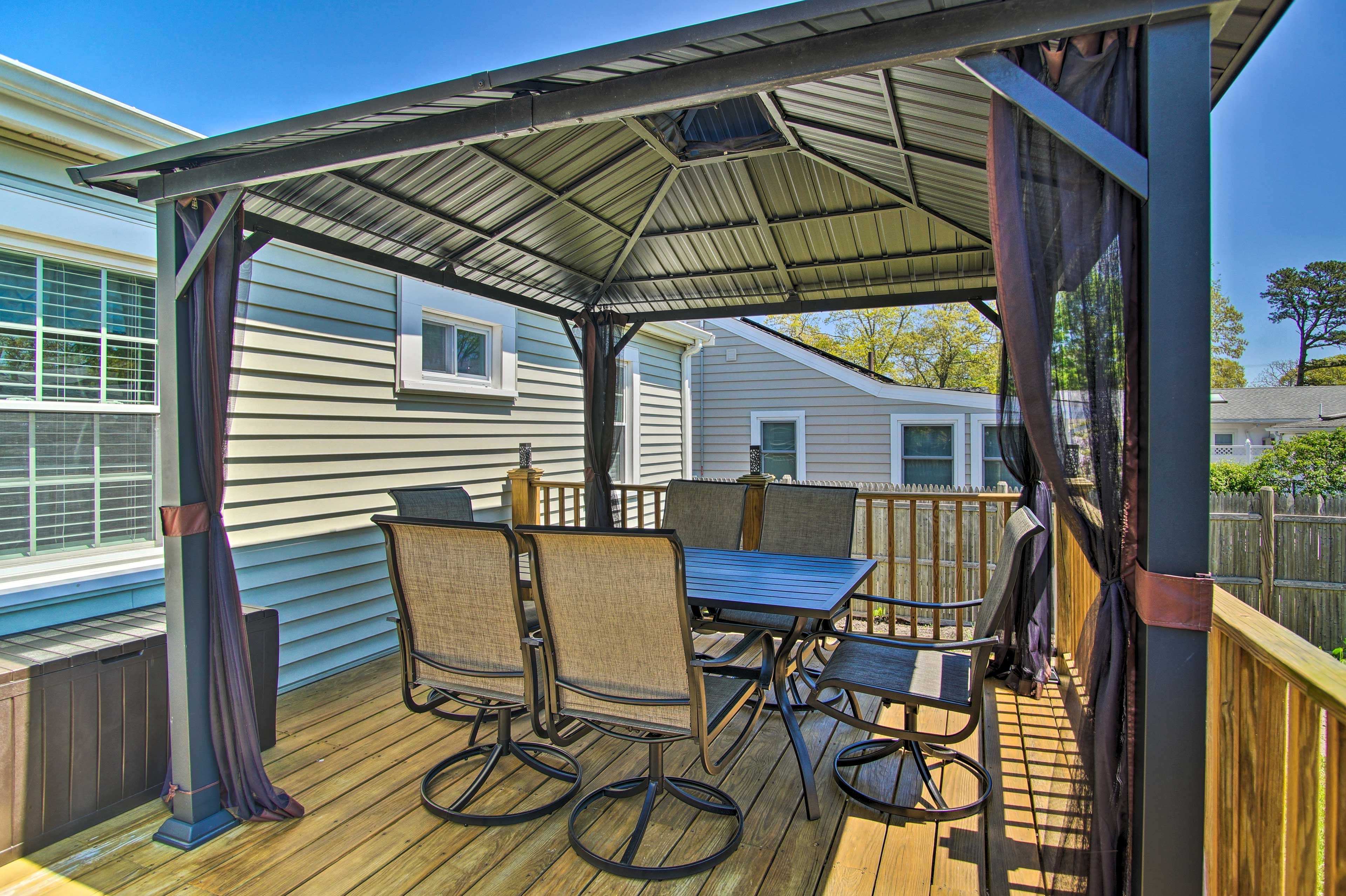Deck | 4 Beach Chairs & Umbrella | Beach Towels Provided
