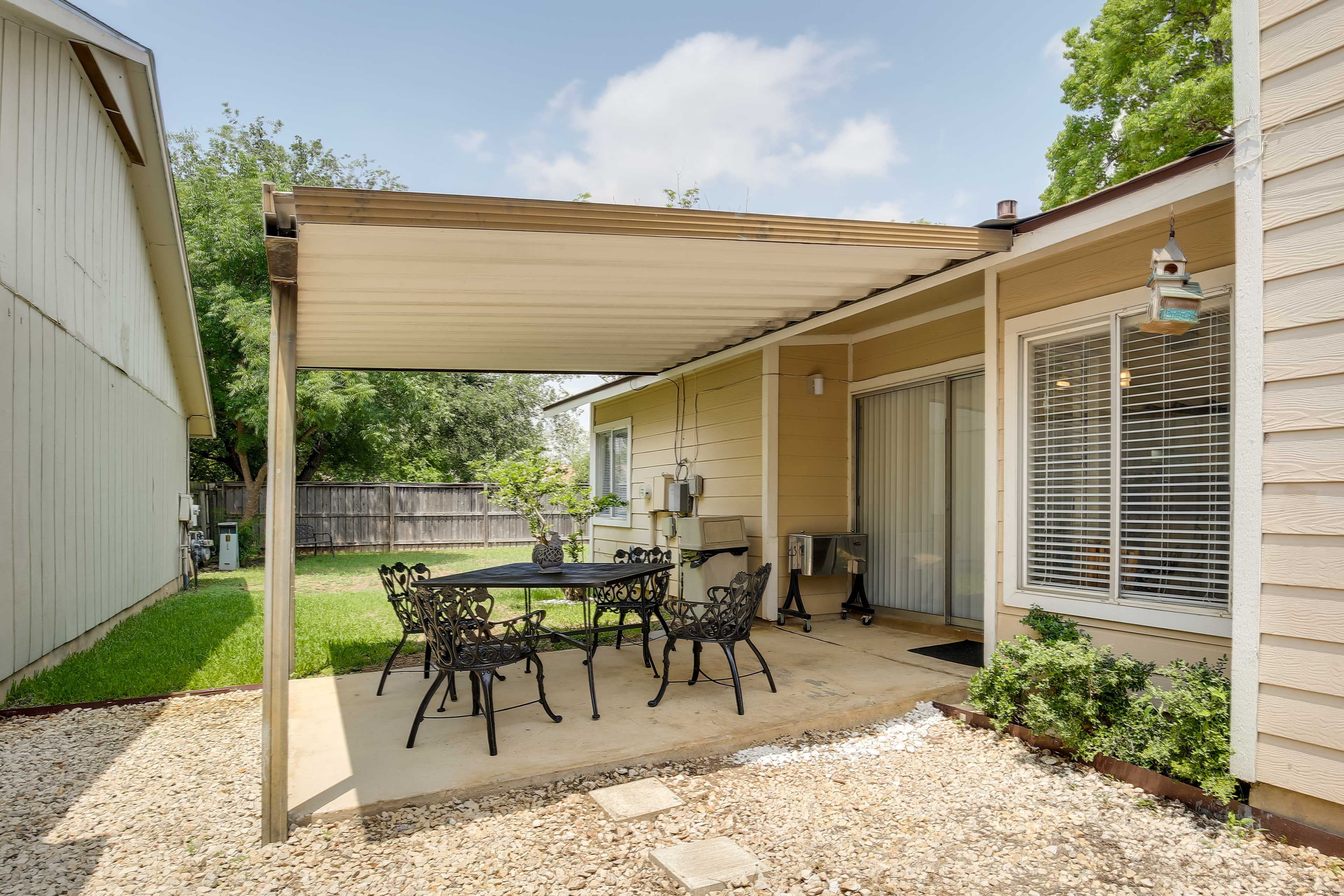 Fenced Backyard | Covered Patio