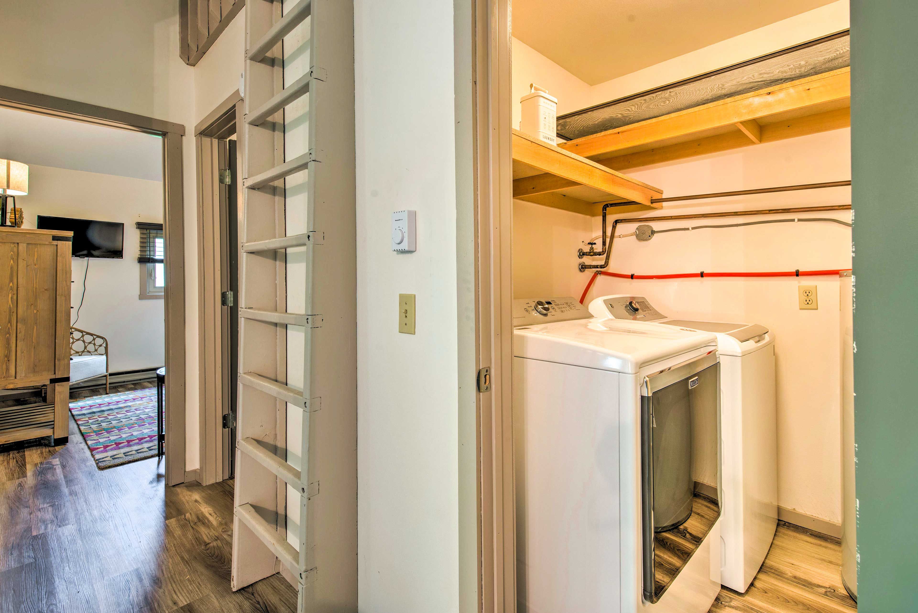 Laundry Room | Washer/Dryer | Ladder to Access Loft