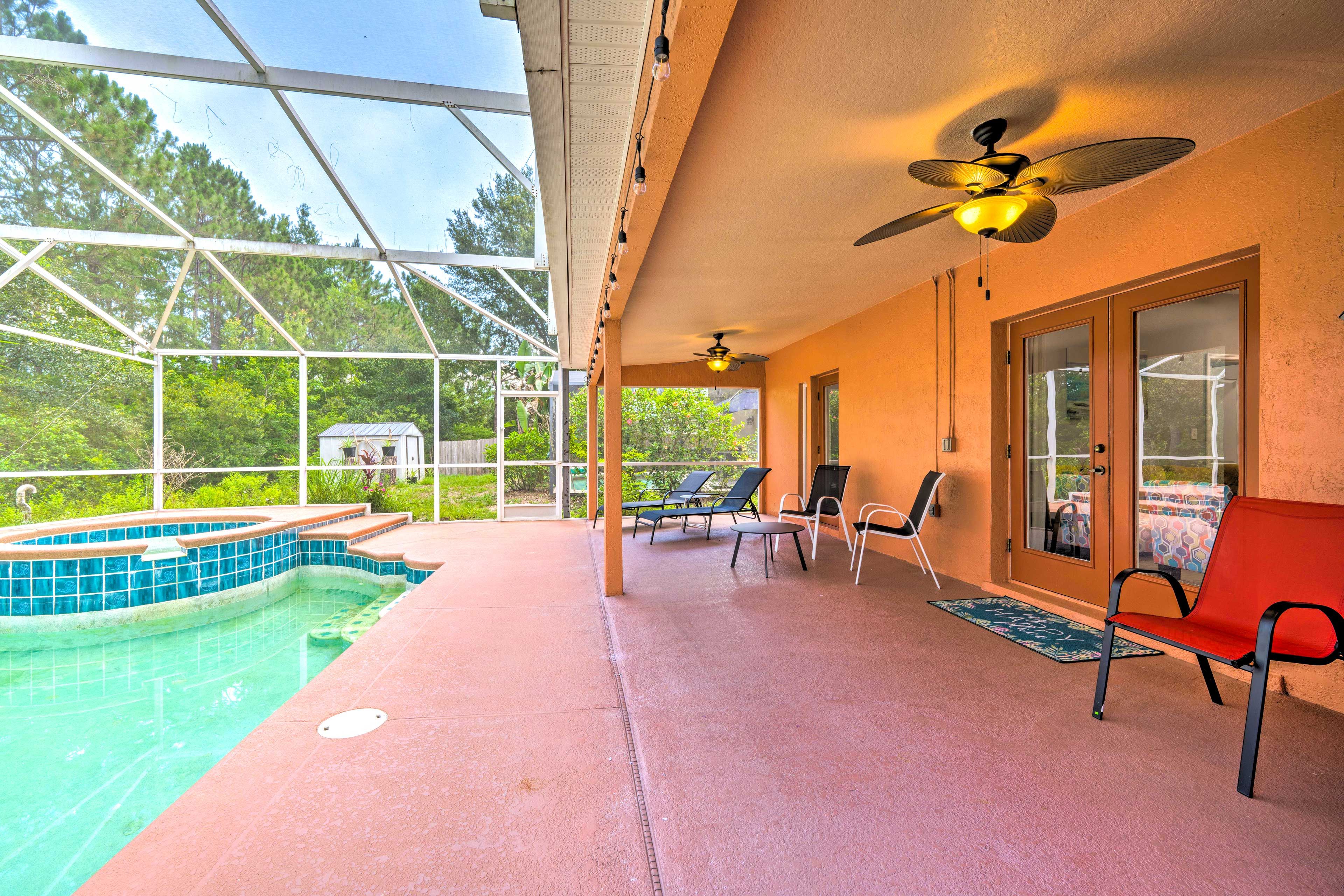 Lanai | Private Pool & Spa | Lounge Chairs