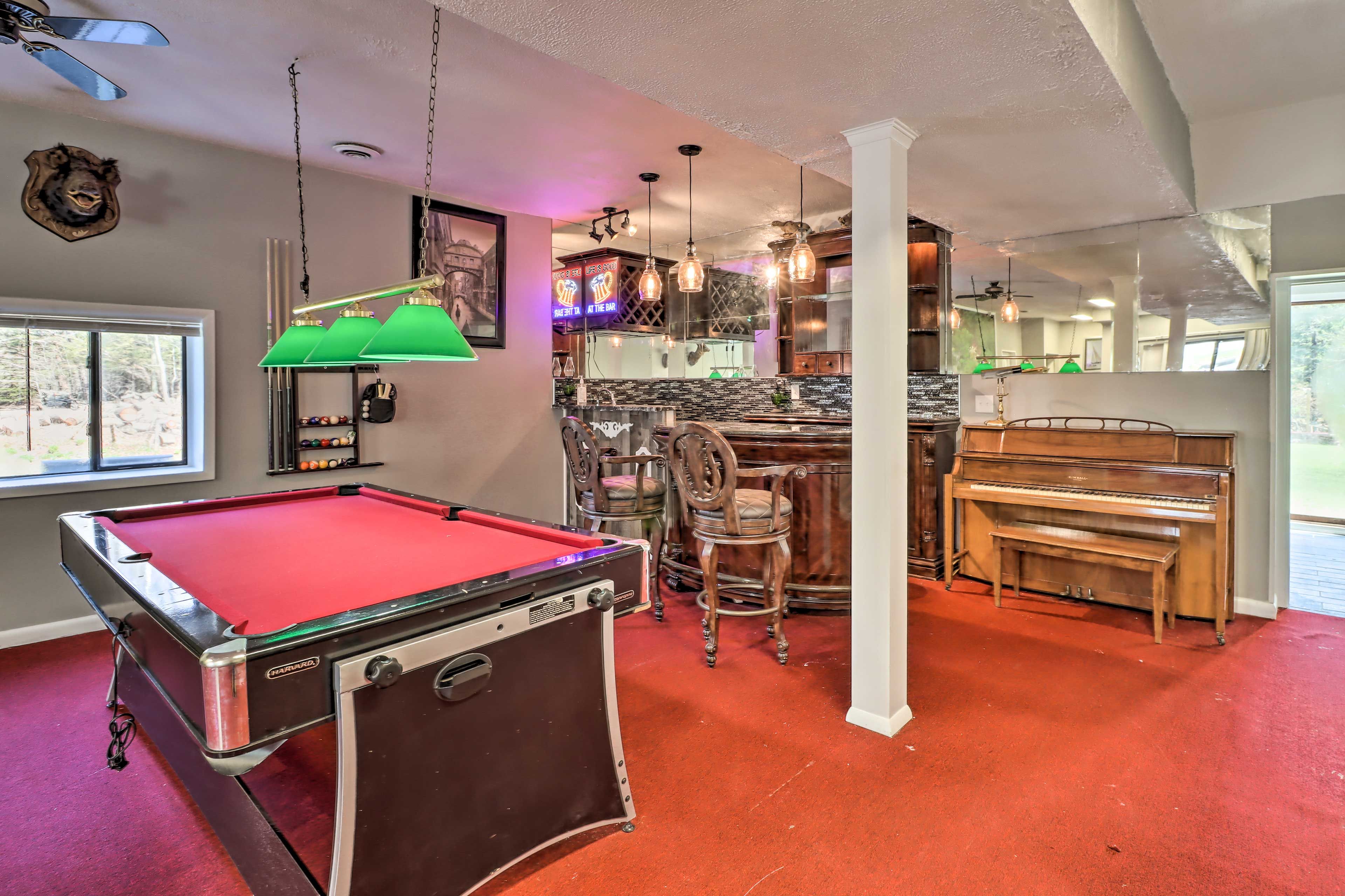 Shared Game Room | Upright Piano