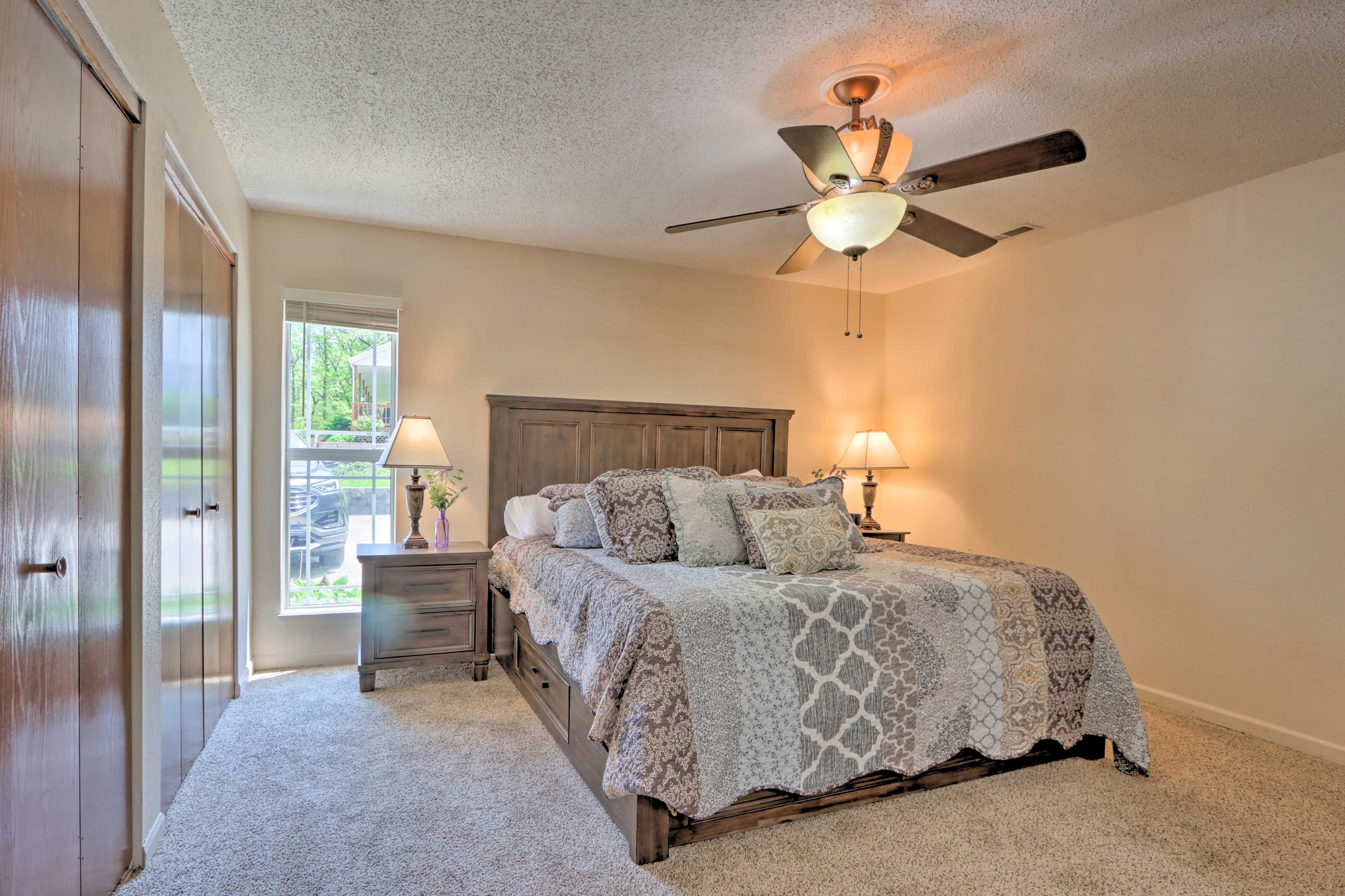 Bedroom 1 | California King Bed | 1st Floor | En-Suite Bathroom