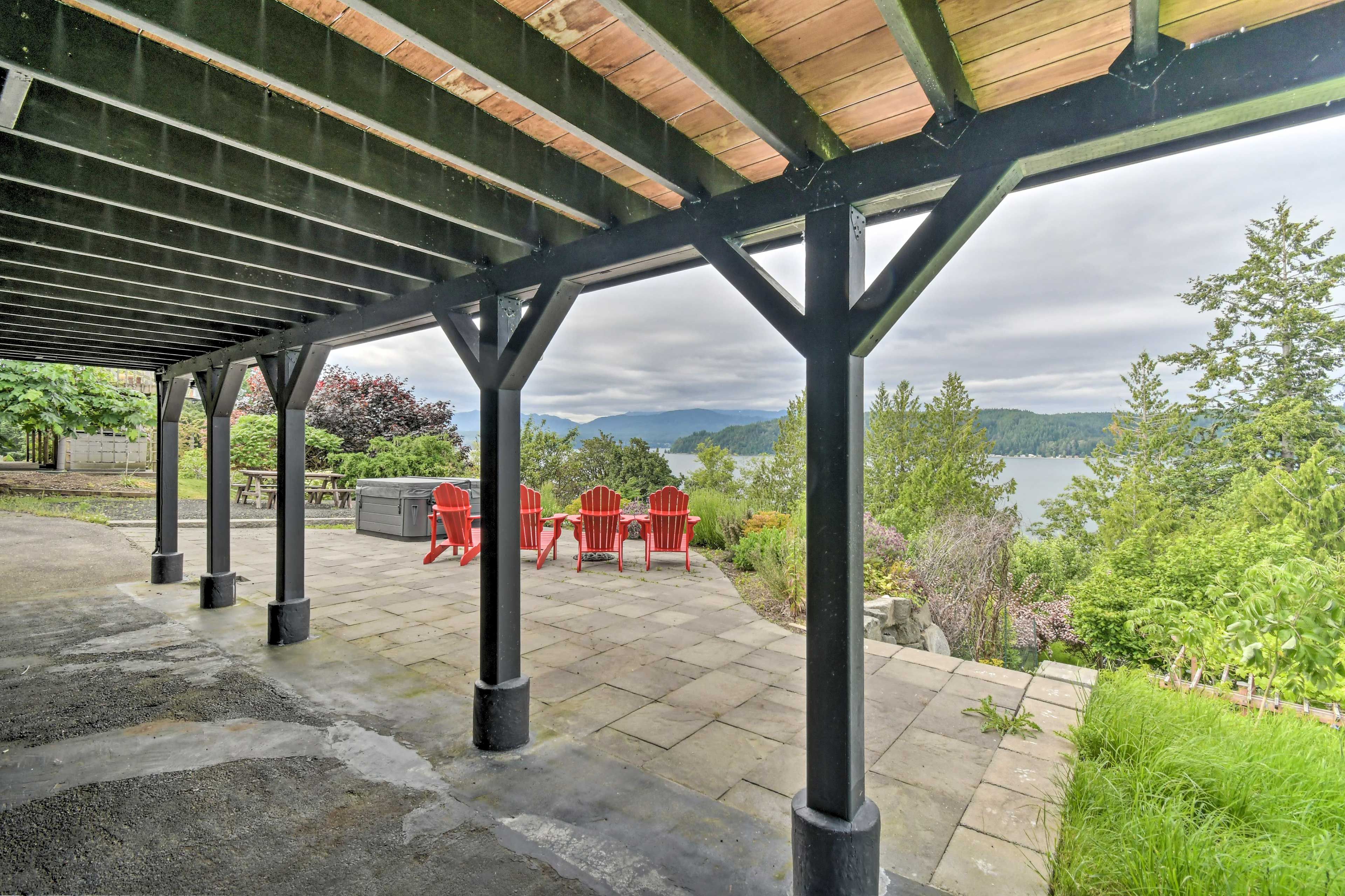 Patio | Private Hot Tub