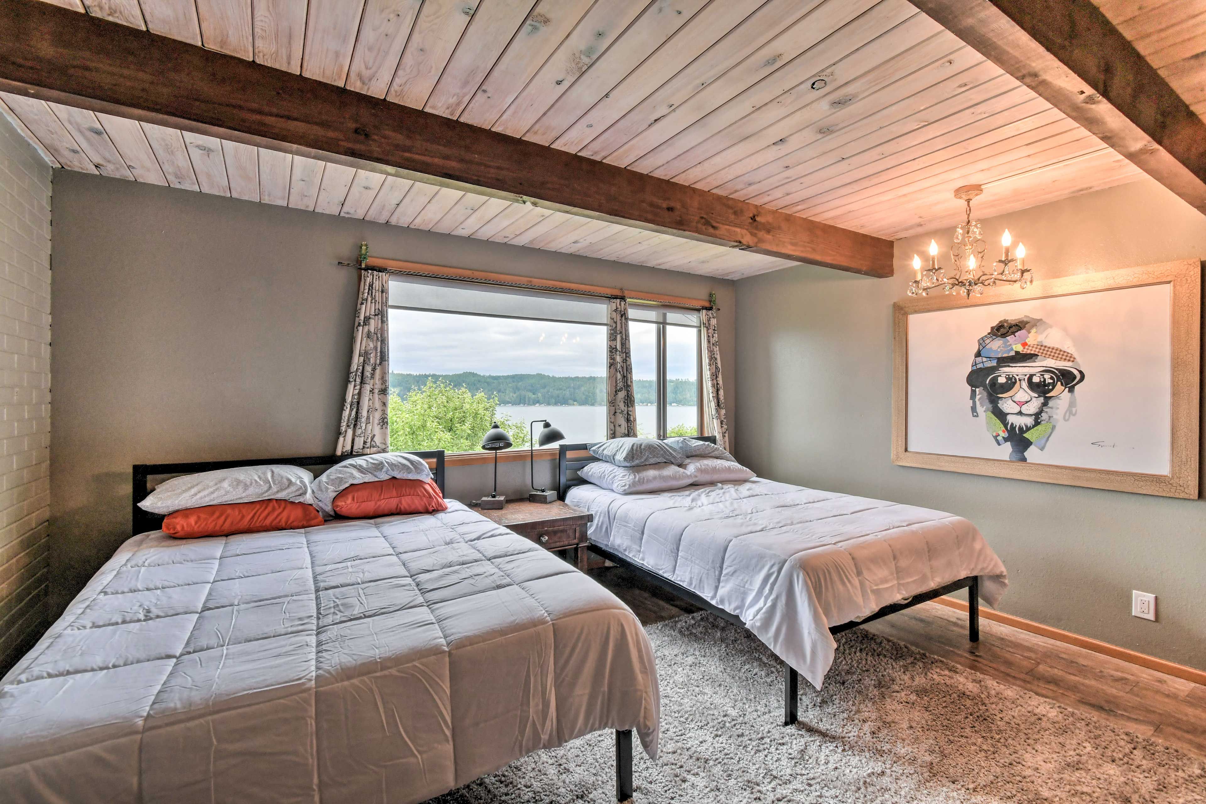 Bedroom 3 | 2 Queen Beds | Full Futon