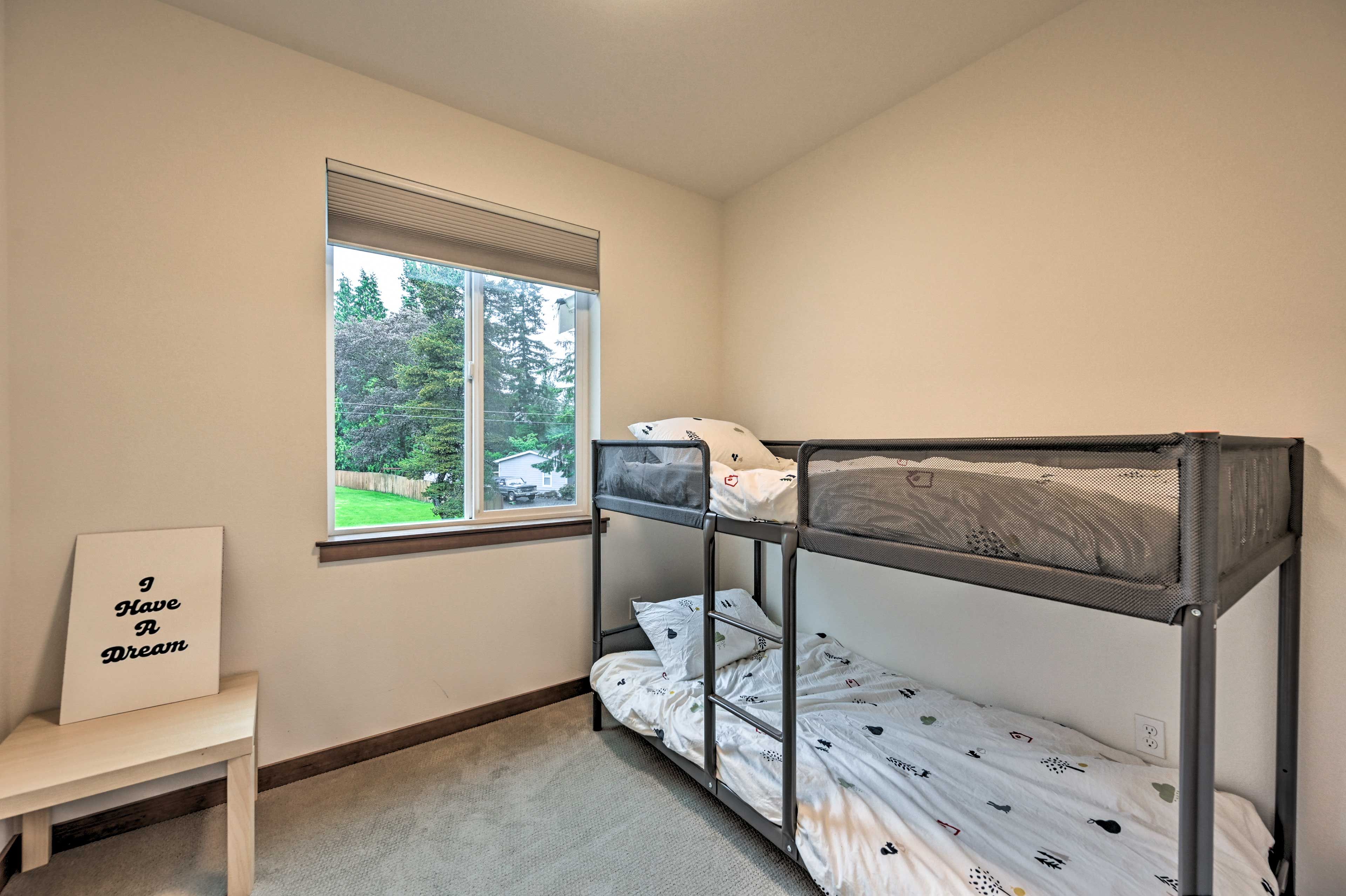 Bedroom 3 | Twin Bunk Bed | Steps Required | Central Heating