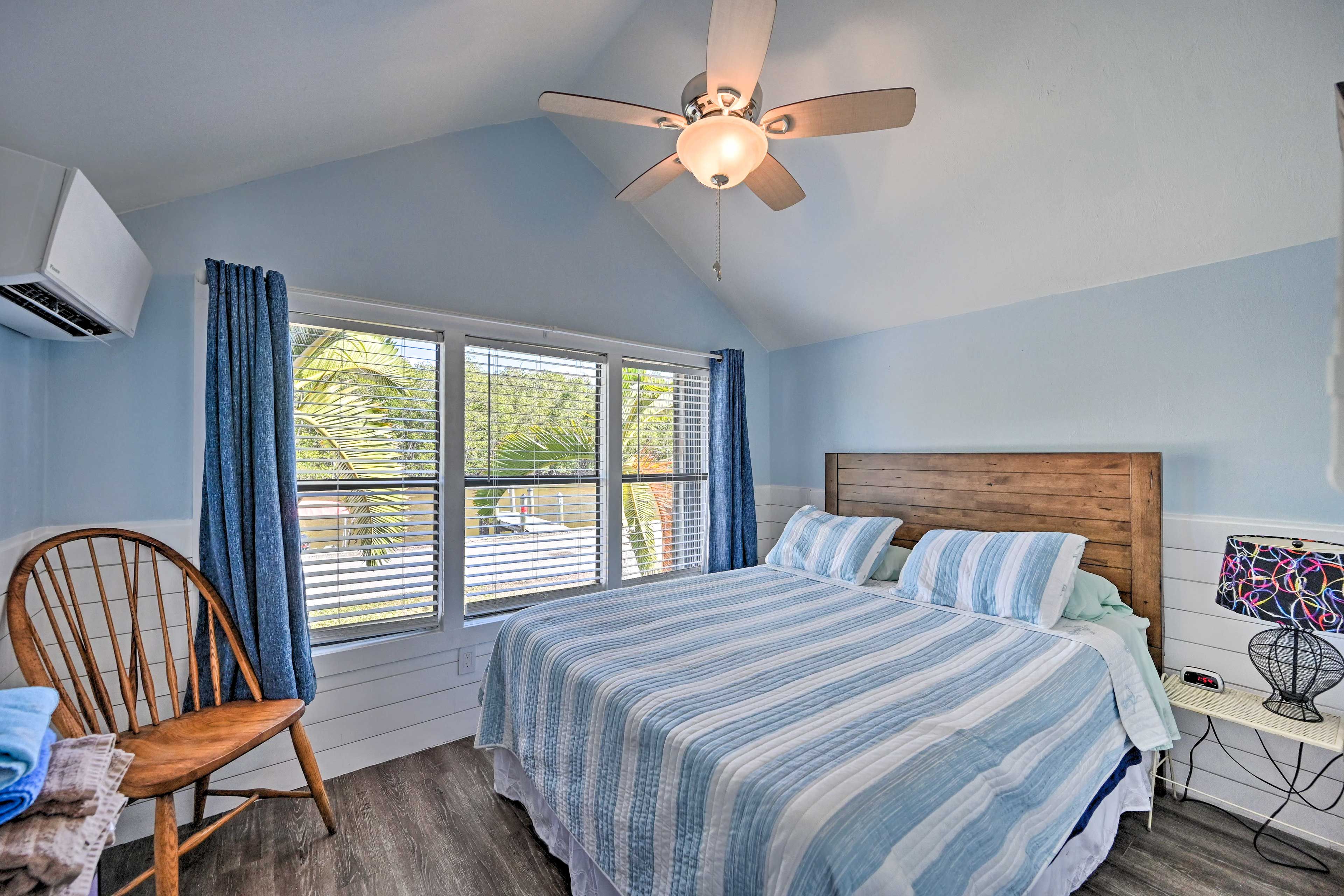 Bedroom | Queen Bed | View of Canal